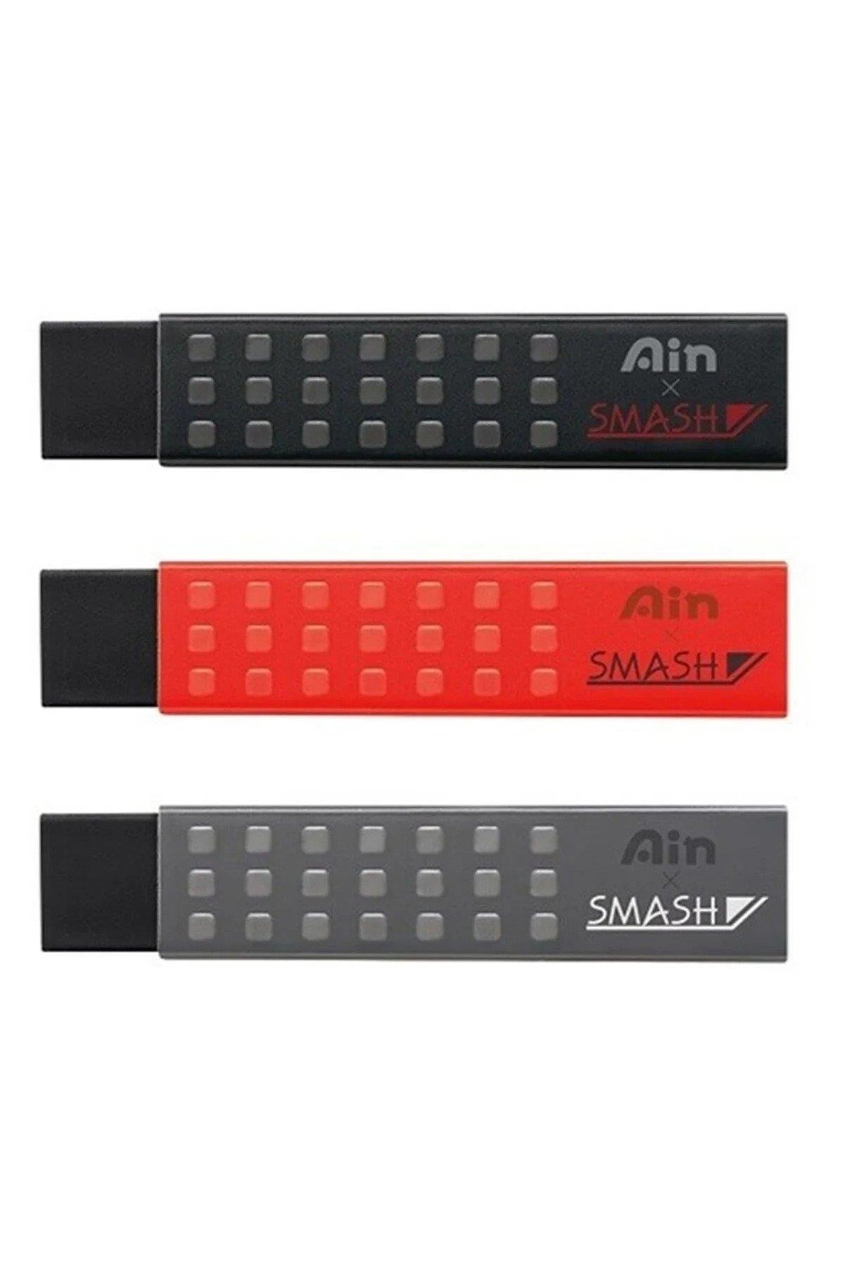 Pentel ZETH17SMB Hi-Polymer Ain X Smash Limited Design Plastik Siyah Silgi 30 Lu Paket
