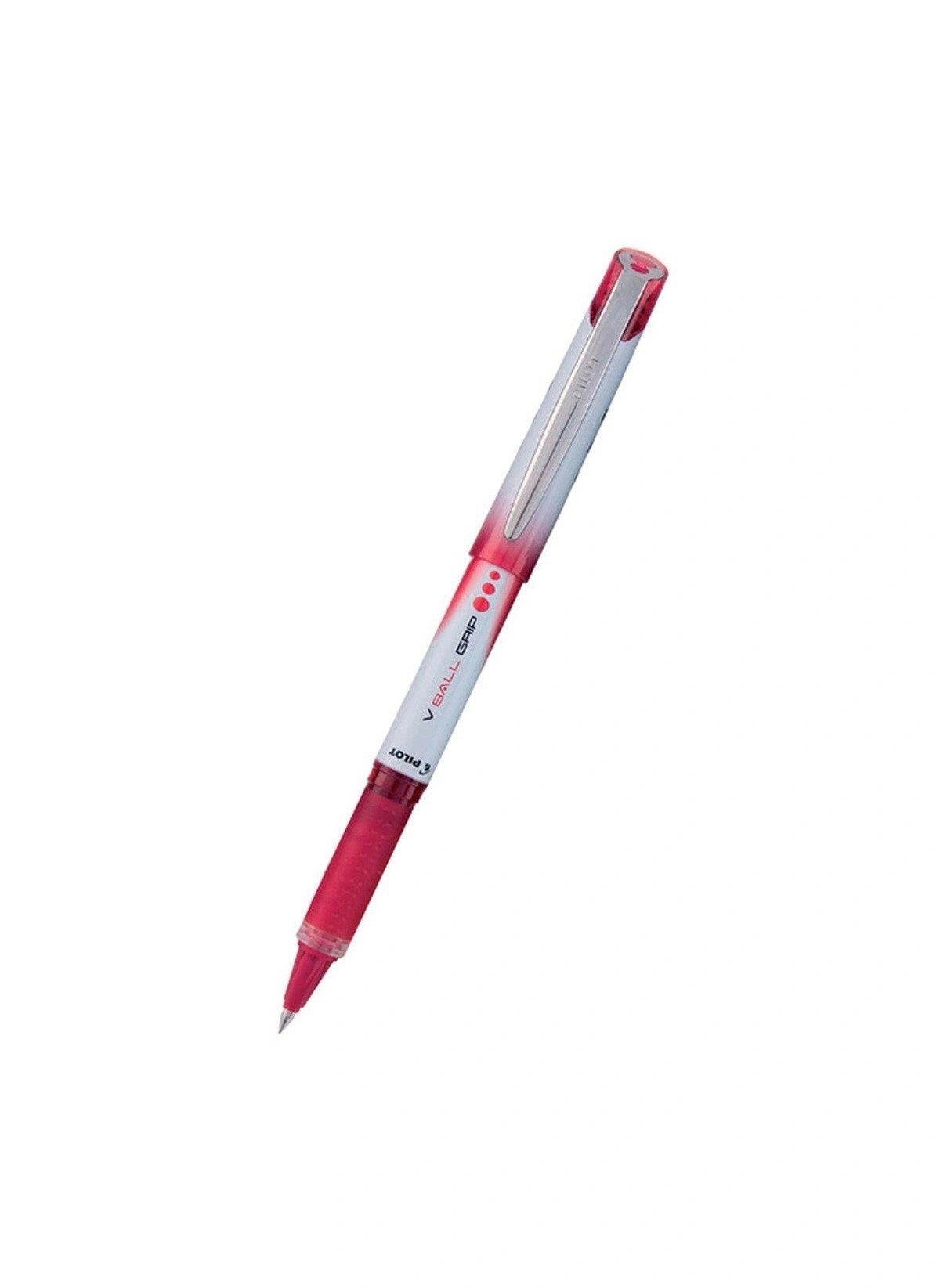 Pilot Roller Kalem V-Ball Grip 0.5 MM Kırmızı Roller Kalem (12 Li Paket)