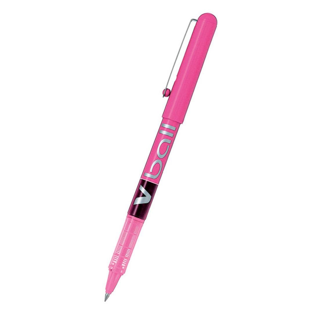 Pilot V-Ball V System Bilye Uçlu 0.5 MM Pembe Roller Kalem (12 Li Paket)
