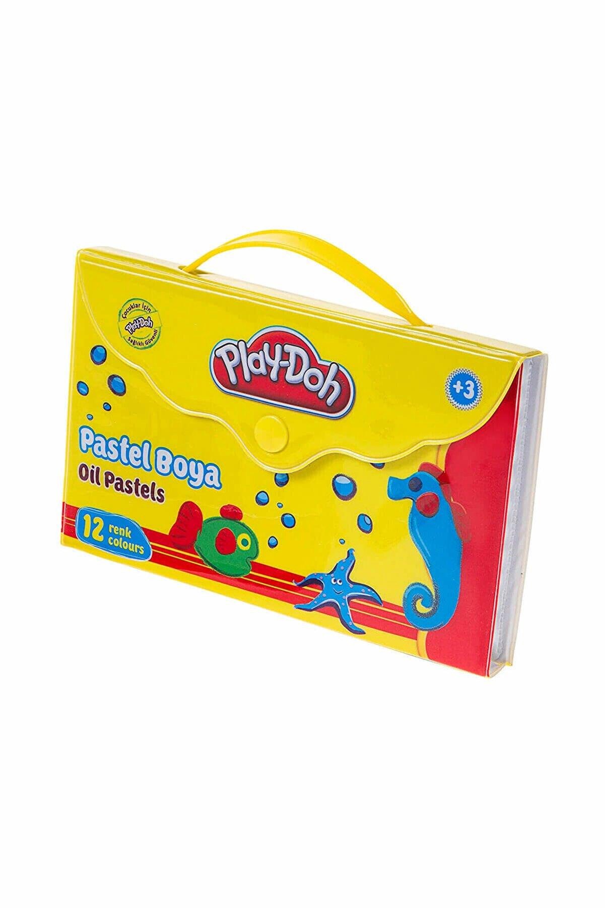 Play-Doh Pastel Boya Çantalı 12 Renk Çantalı Pastel Boya