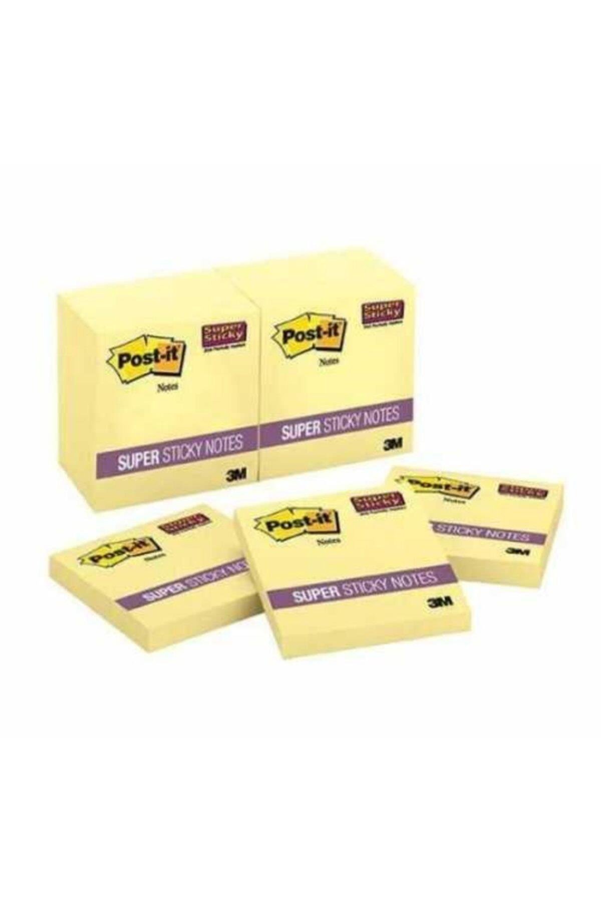 Post-it Yapışkanlı Not Kağıdı 100 Yaprak 76x76mm Sarı 654 (12 Koçan)