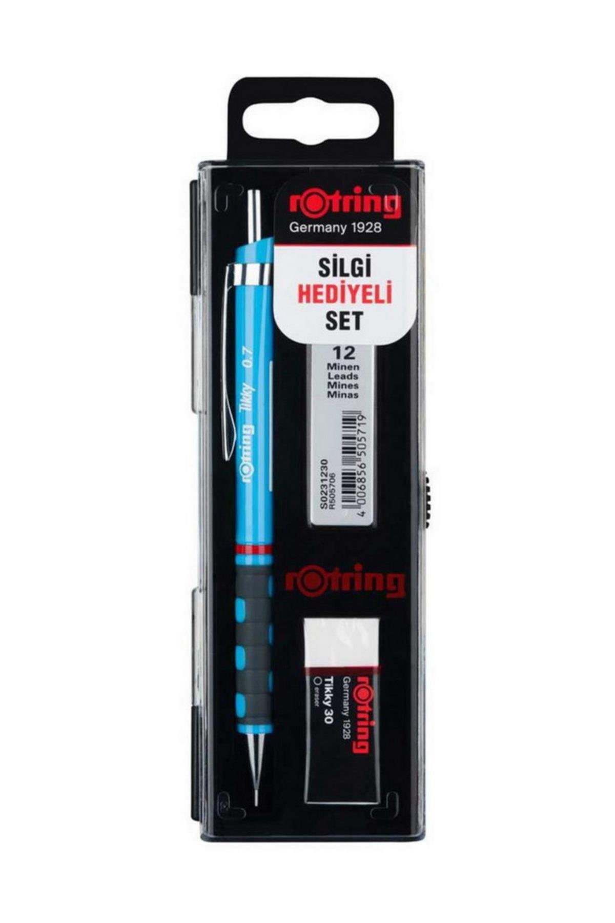 Rotring Okul Seti Versatil+Min Silgi Hediyeli 0.7 MM Açık Mavi RO-KK07-07AM