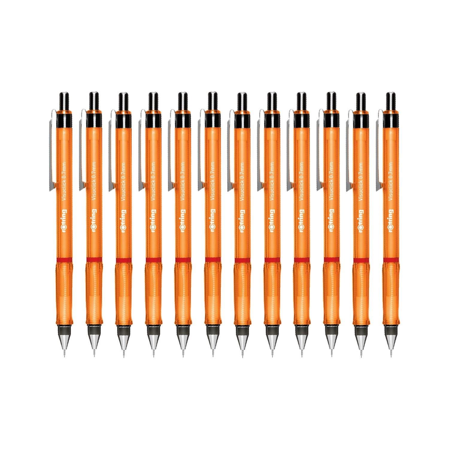 Rotring Versatil Kalem Visuclick 0.7 MM Turuncu Uçlu Kalem (12 Li Paket)