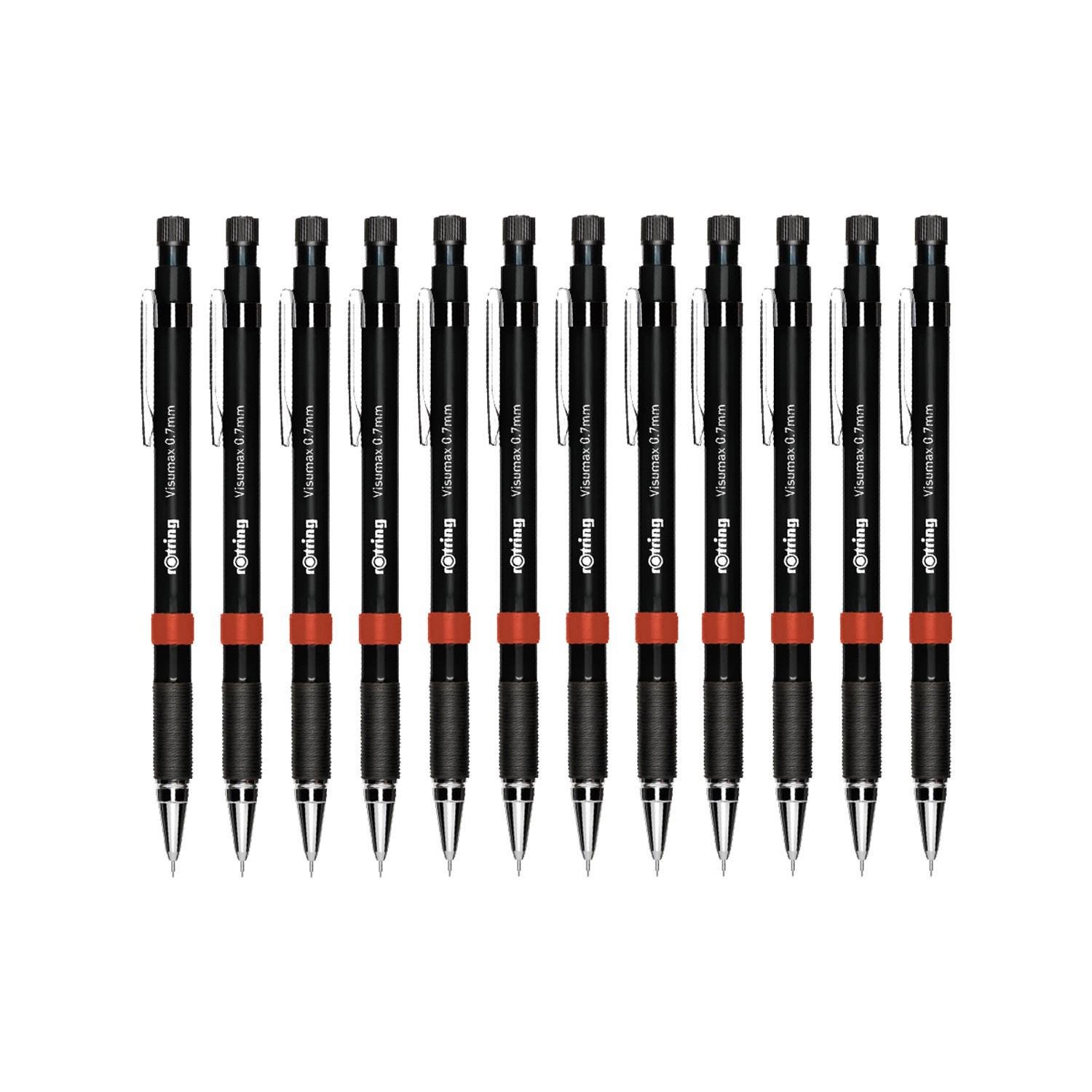 Rotring Versatil Kalem Visumax 0.7 MM Siyah Uçlu Kalem (12 Li Paket)