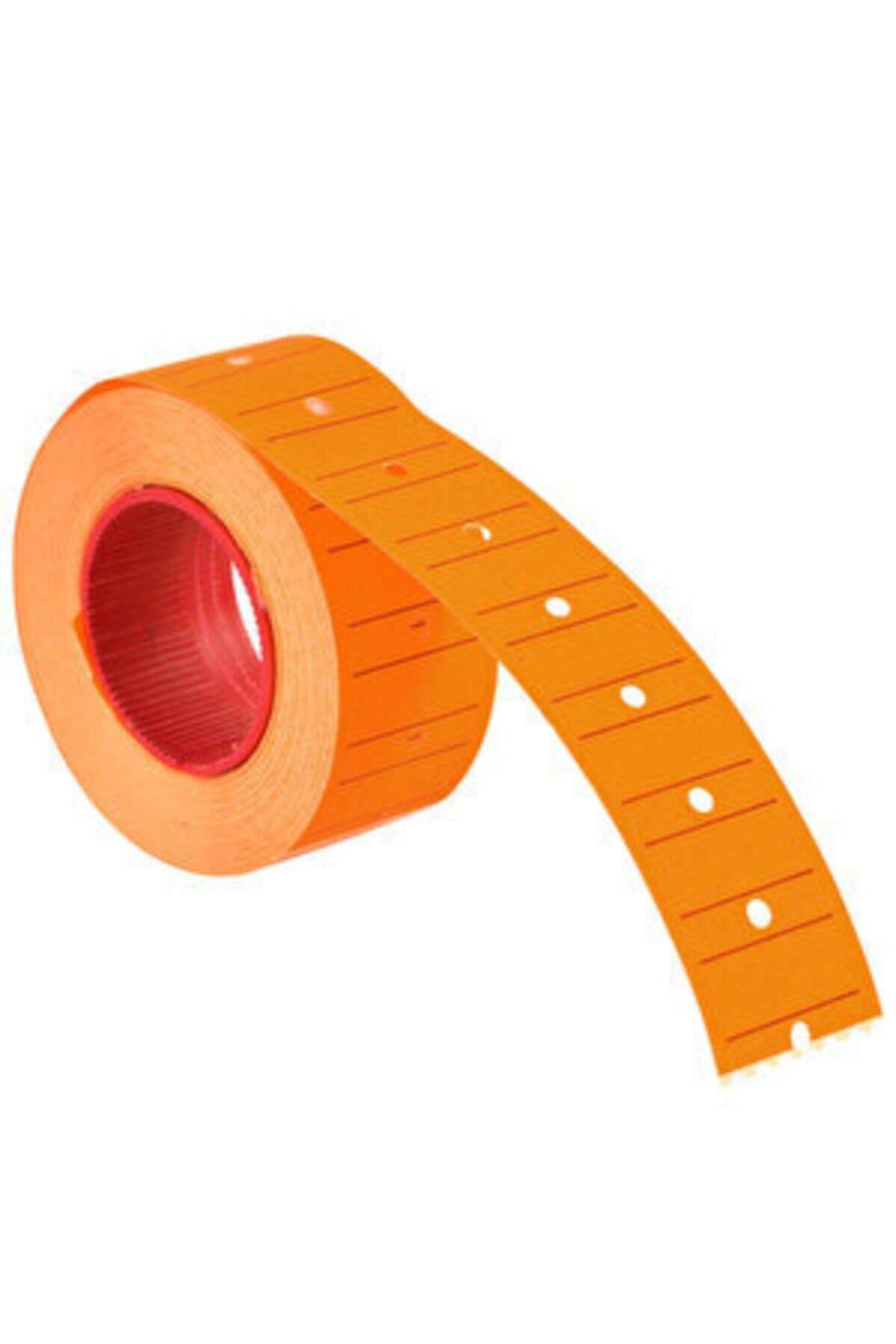 Rubenis Fiyat Etiketleme Makinası Etiketi Turuncu (12 Rulo)