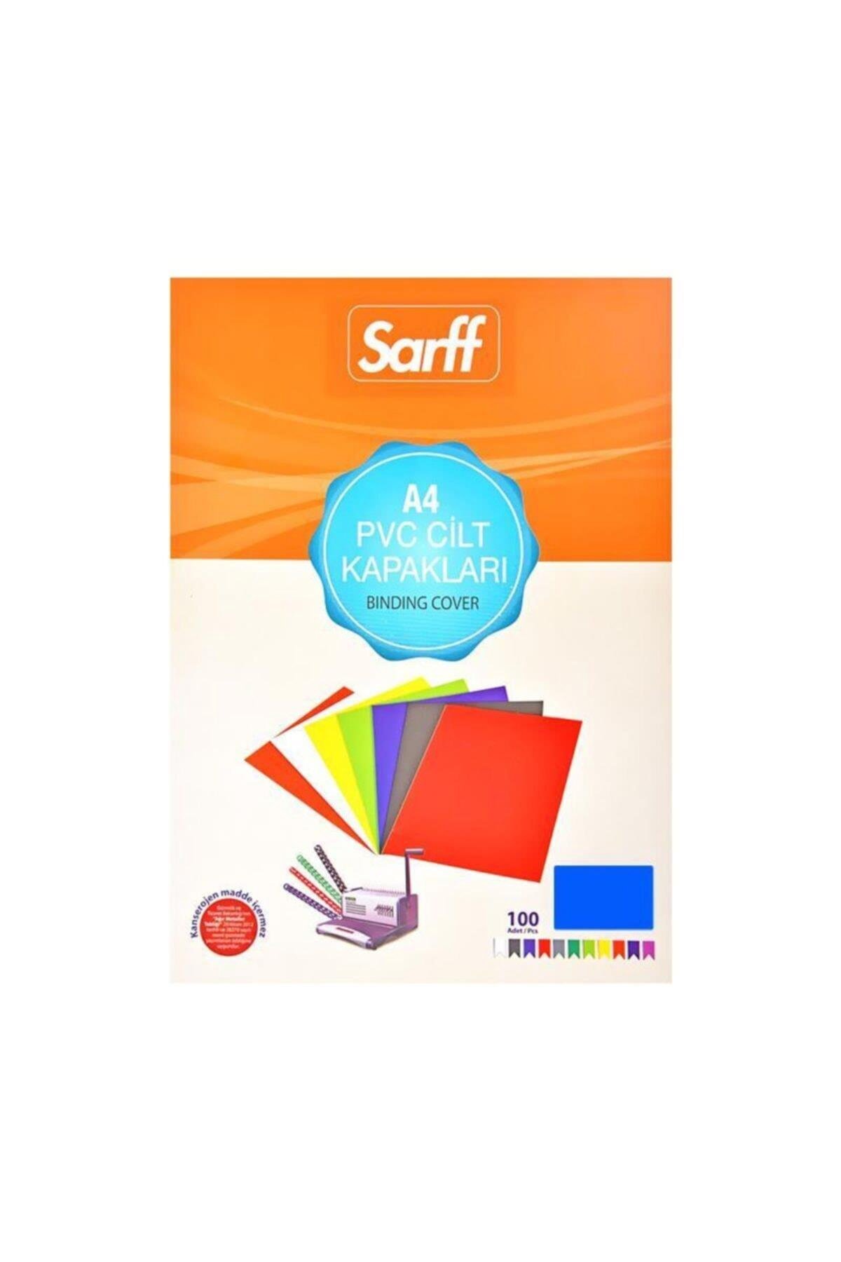 SARFF 15201014 Cilt Kapağı 160 Micron A4 Mavi 100 Lü Paket