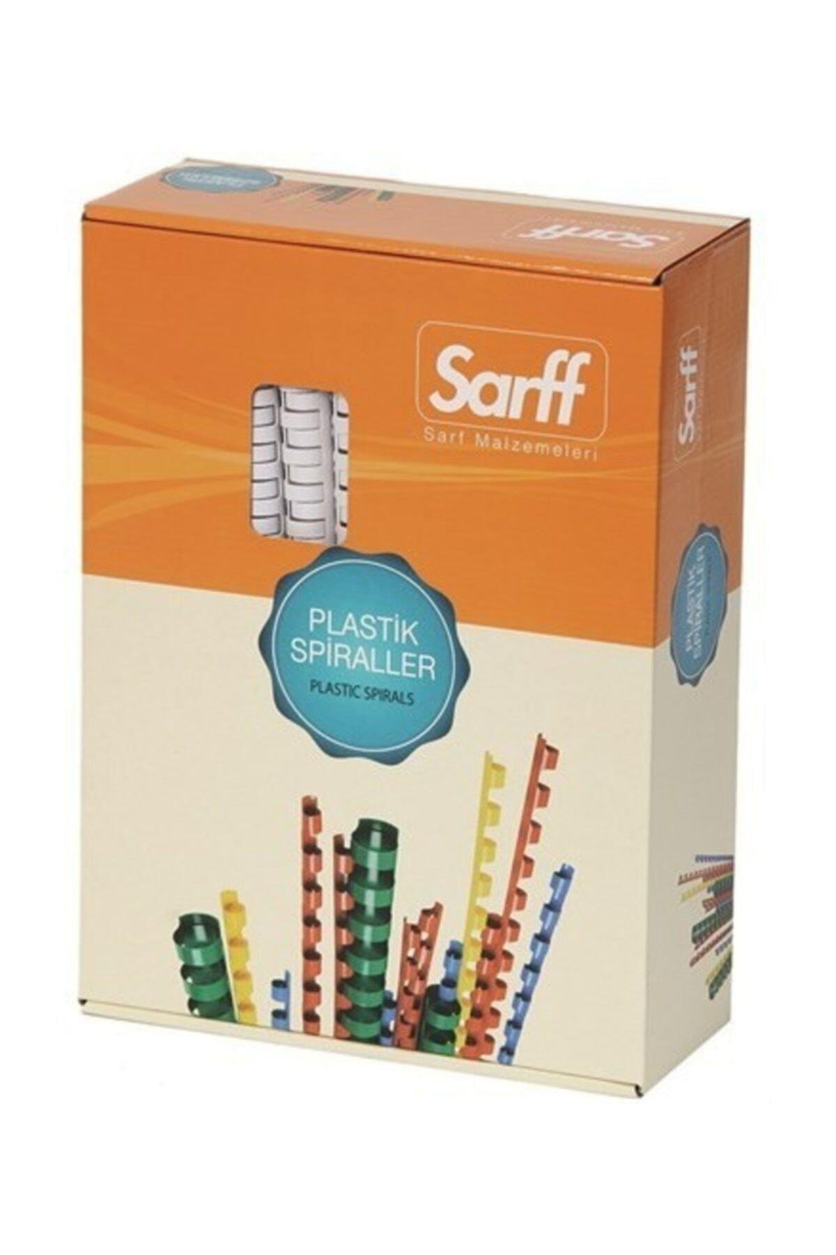 Sarff Spiral Plastik 210 Sayfa 22 MM Beyaz Plastik Sprial (50 Li Paket)