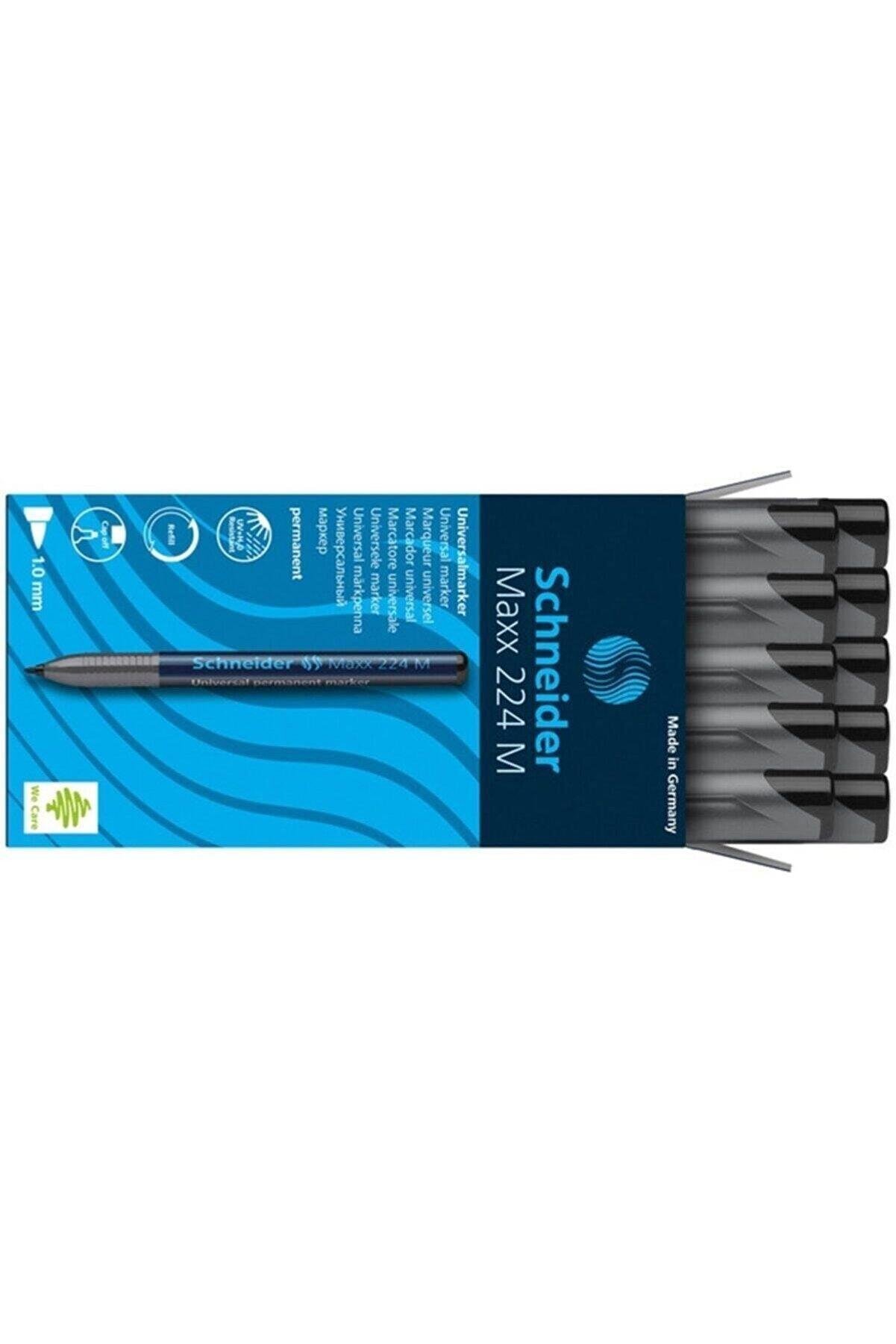 Schneider Asetat Kalemi Permanent M Seri 1.0 MM Siyah (10 Lu Paket)