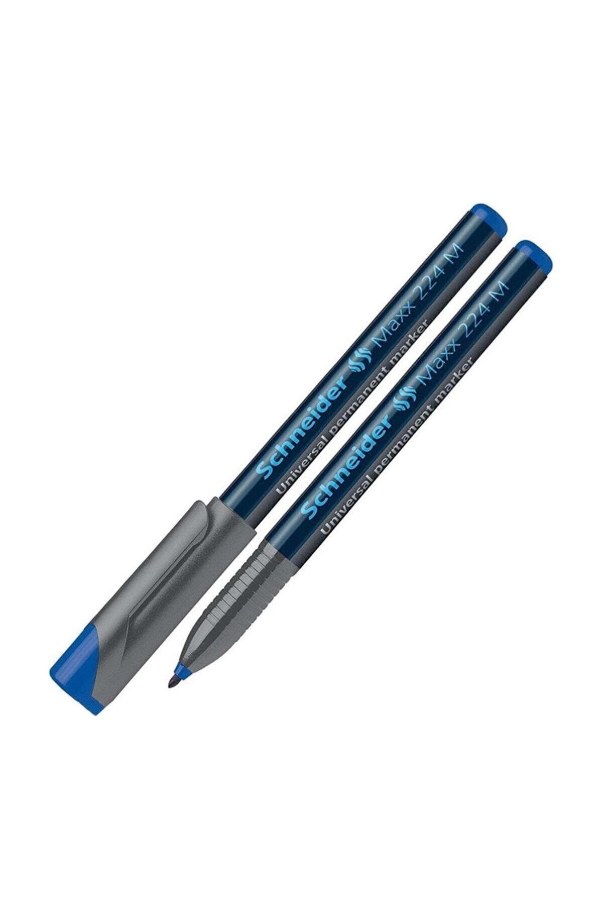 Schneider Asetat Kalemi Permanent M Seri 1 MM Mavi (10 Lu Paket)