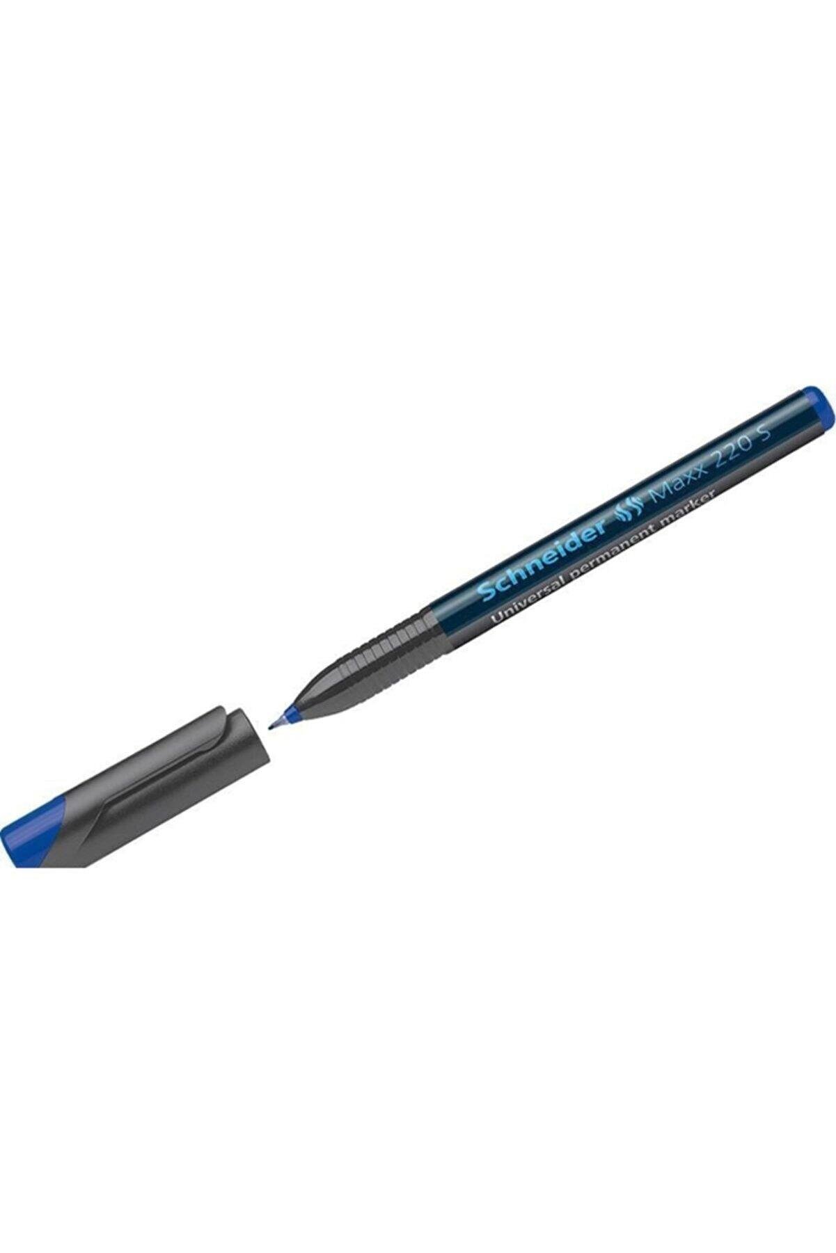 Schneider Asetat Kalemi Permanent S Seri 0.4 MM Mavi (10 Lu Paket)