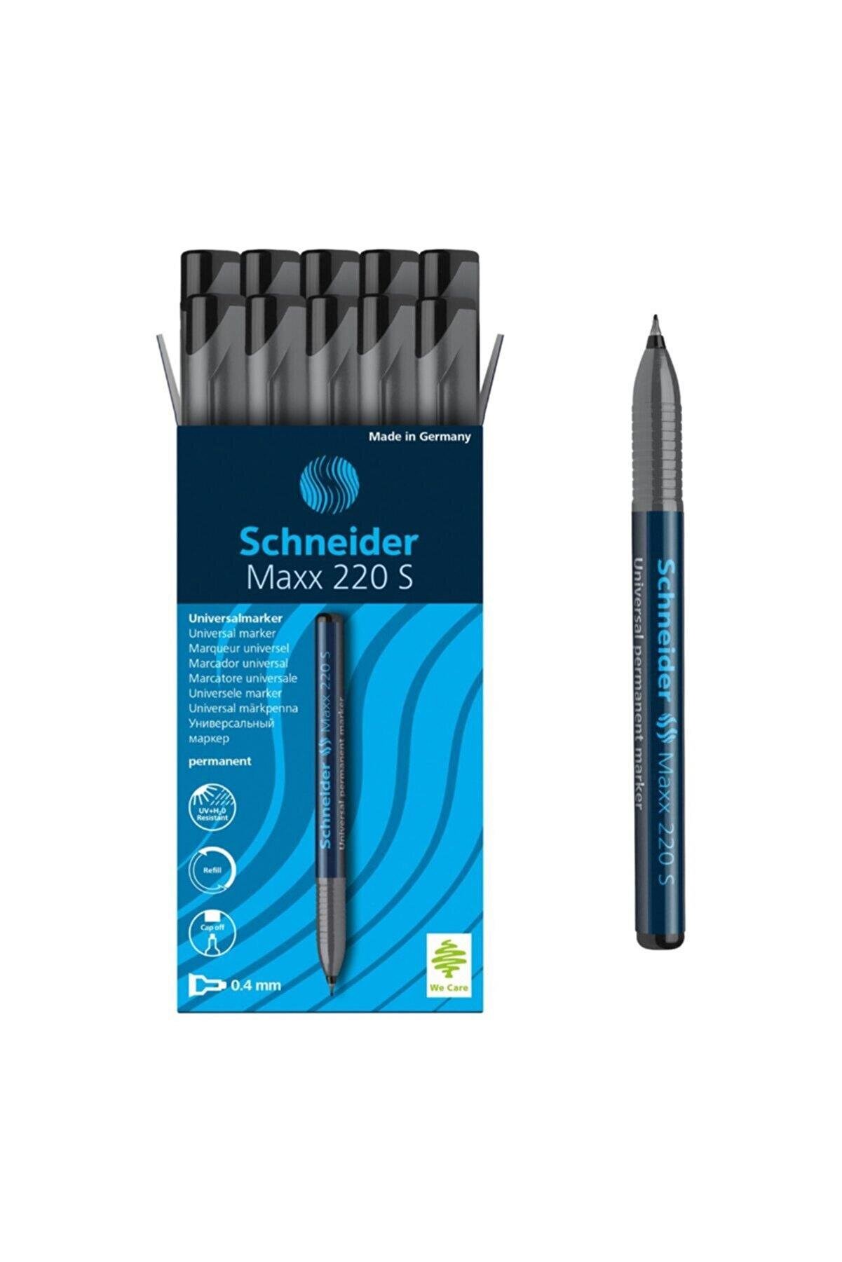 Schneider Asetat Kalemi Permanent S Seri 0.4 MM Siyah (10 Lu Paket)
