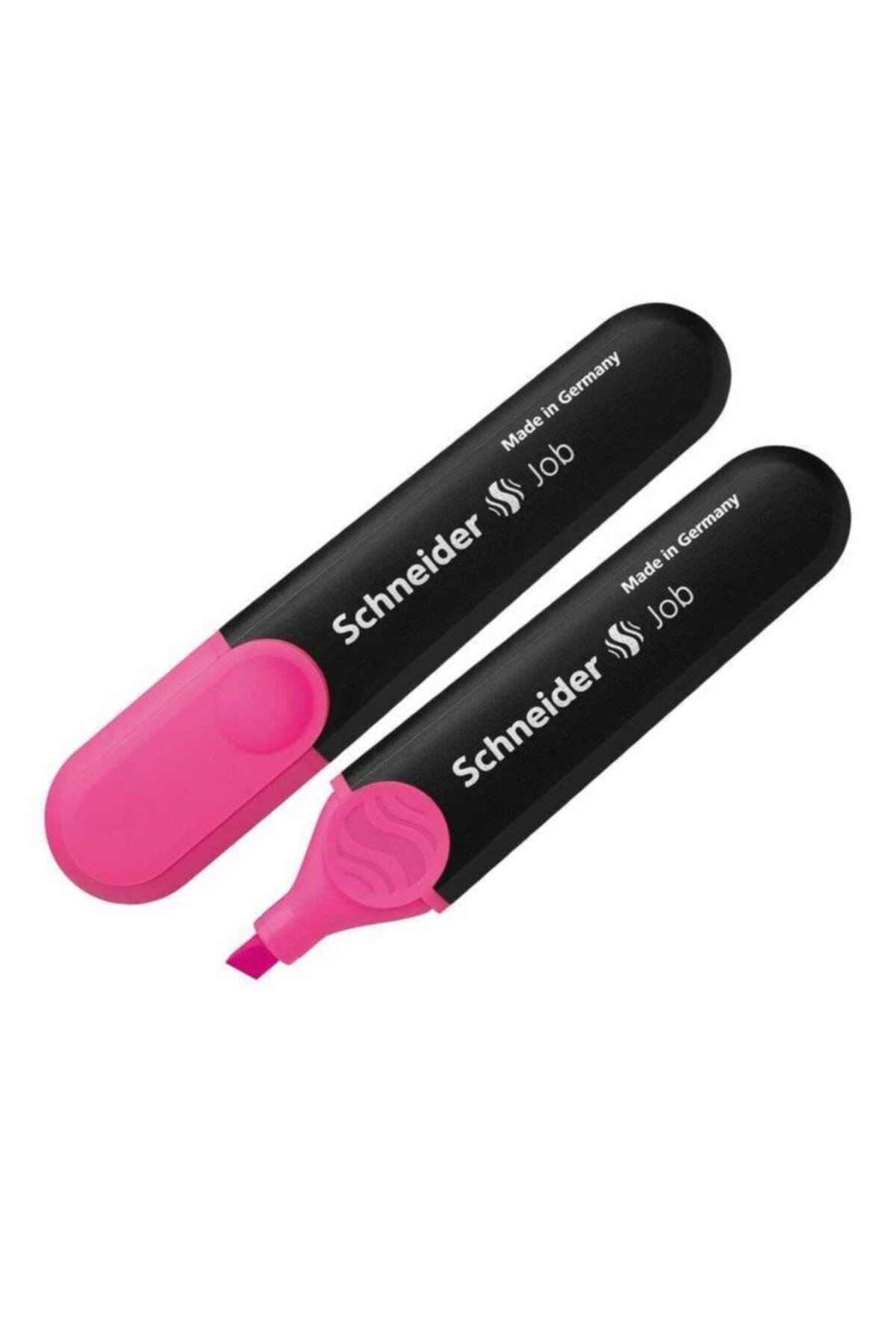 Schneider Fosforlu Kalem Job Pembe (10 Lu Paket)