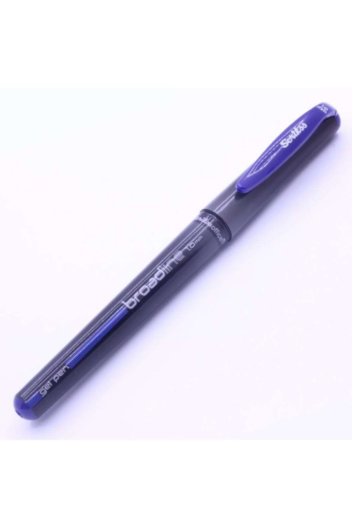 Scrikss Broadline Jel Kalem 1.0 Mm imza Kalemi Mavi (12 Li Kutu)