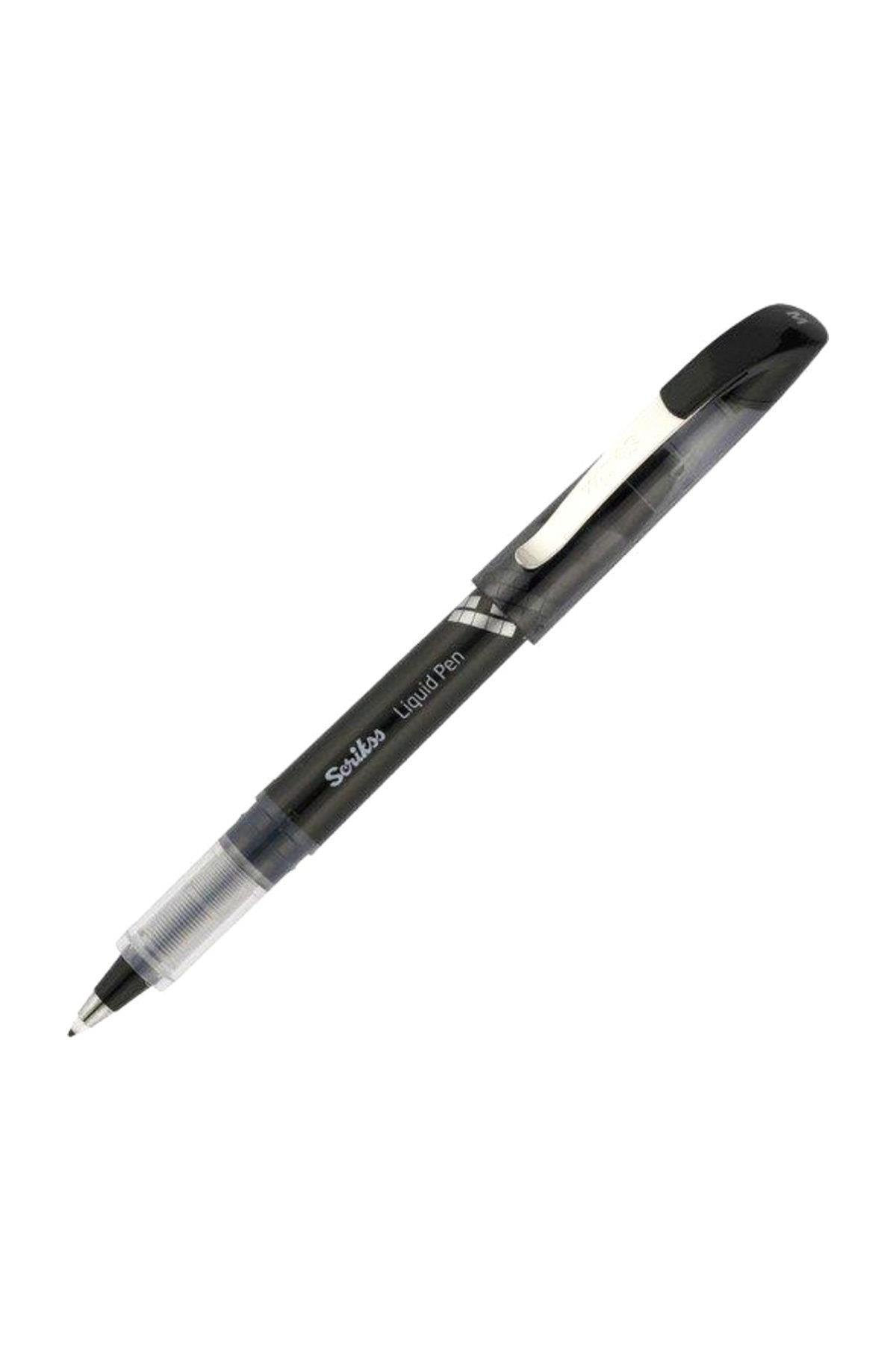 Scrikss Roller Kalem Liquid Pen Konik Uç Siyah LP-68