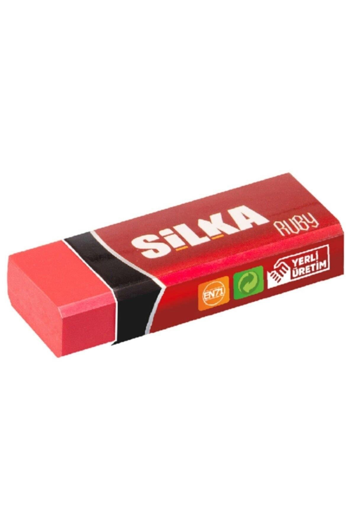 Silka Rubby Öğrenci Silgisi Kırmızı Silgi (20 Li Paket)