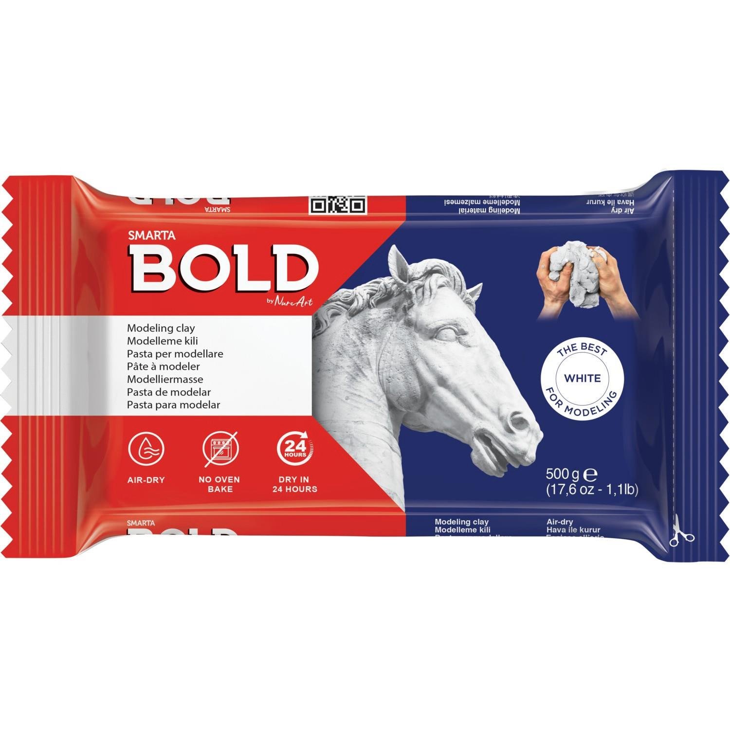 Smarta Seramik Hamuru Bold Beyaz 500 Gram Seramik Hamuru