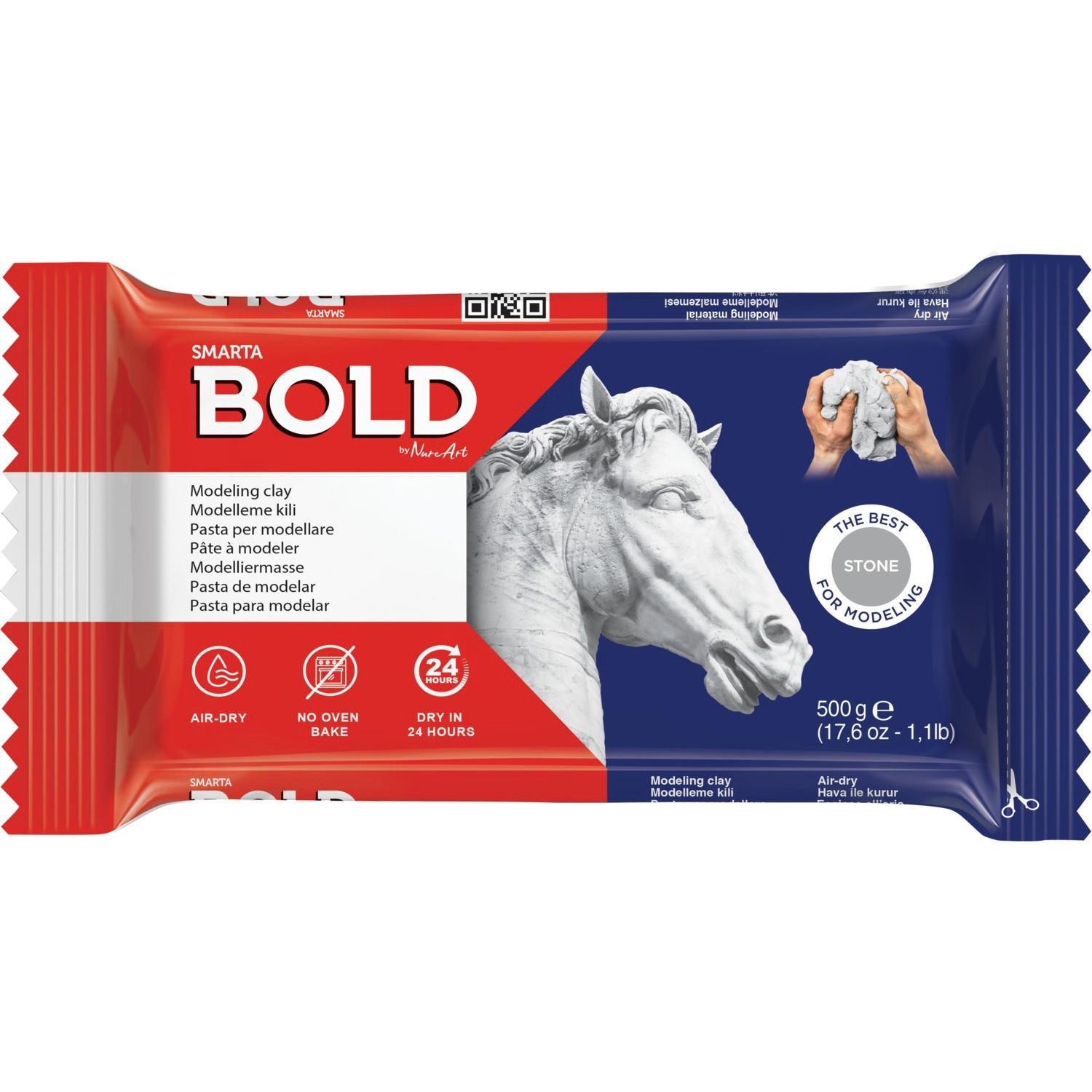 Smarta Seramik Hamuru Bold Taş Gri 500 Gram Seramik Hamuru