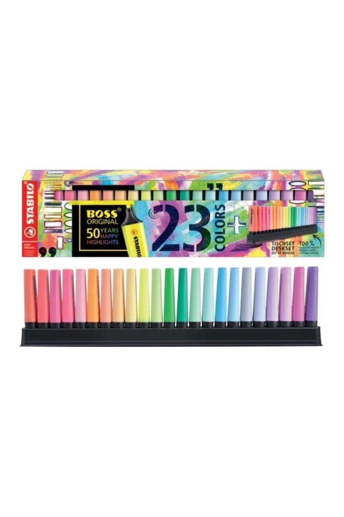 Stabilo 7023/01 Boss Original Pastel Fosforlu Kalem 23 Renk Paket