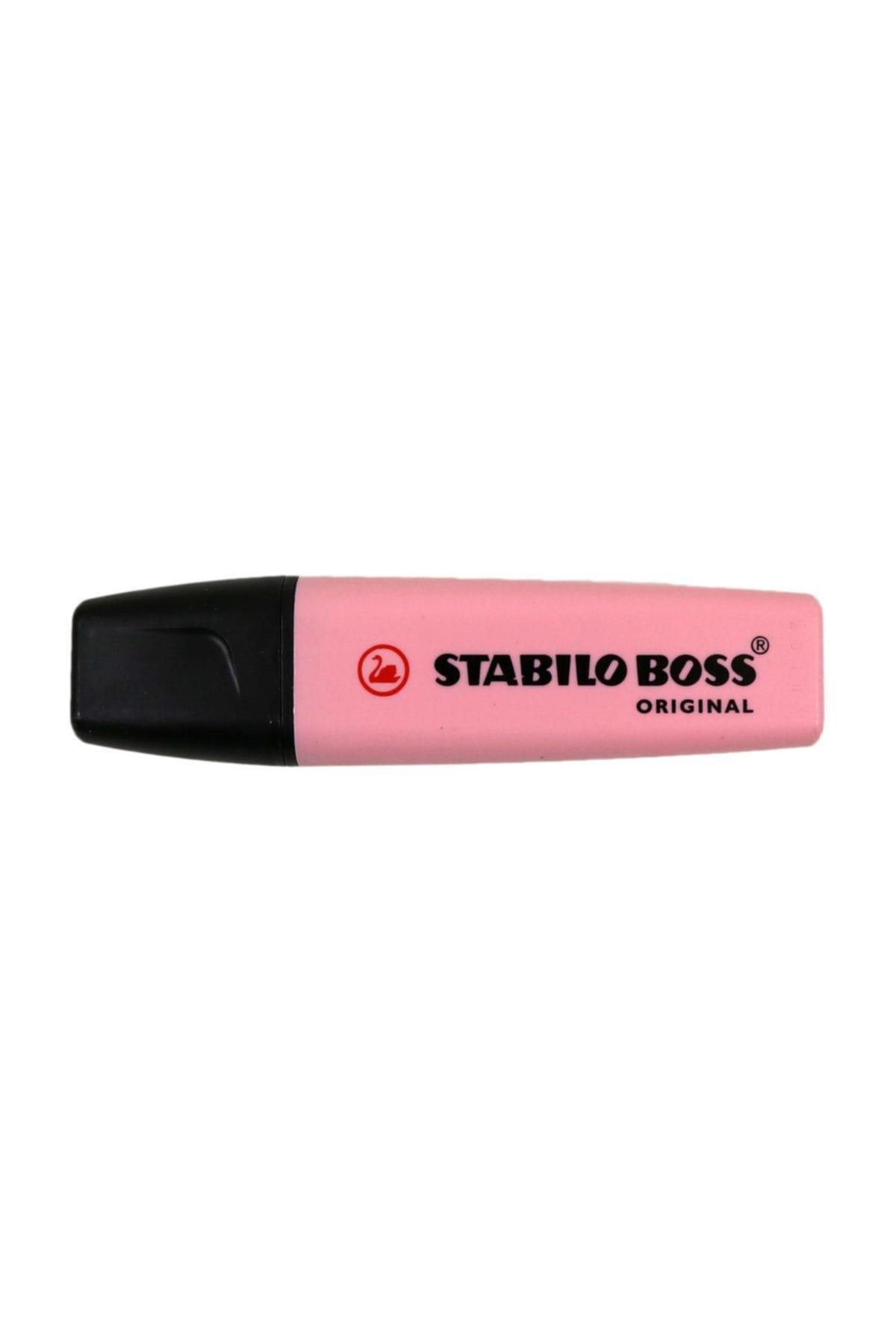 Stabilo Boss Original Fosforlu Kalem Pastel 10'lu Pembe