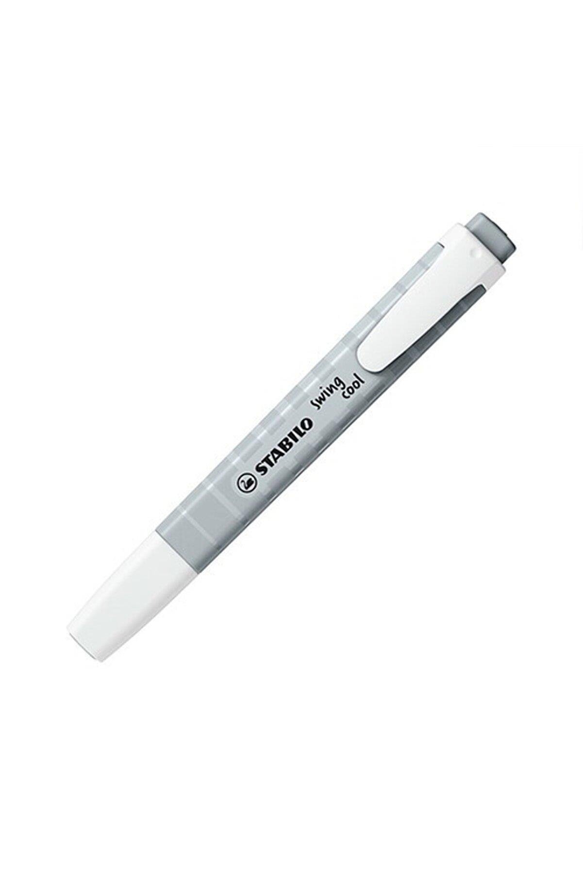 Stabilo Fosforlu İşaretleme Kalemi 1-4 Mm Kesik Uç Pastel Buzlu Tozlu Gri (10 Lu Paket)