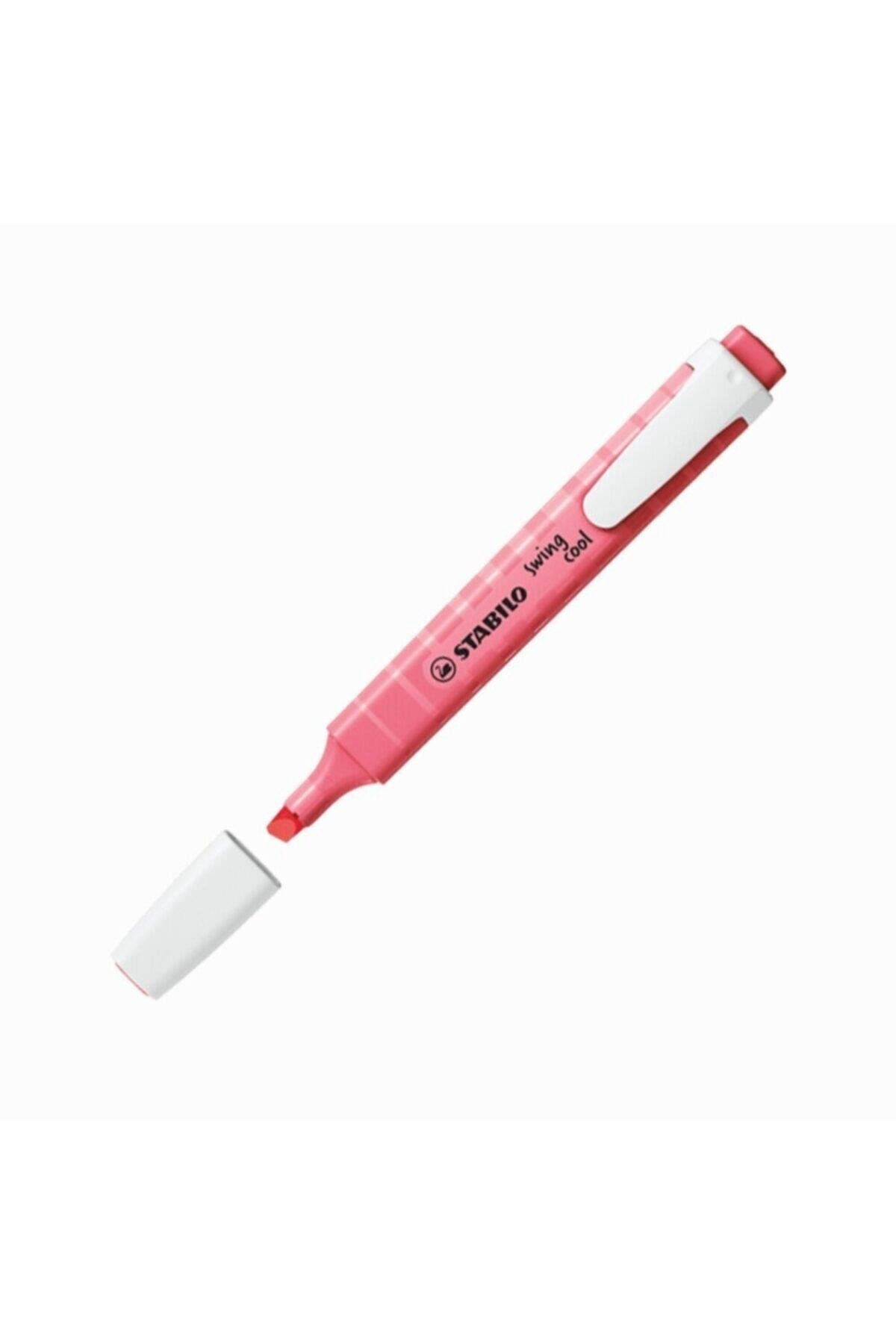 Stabilo Fosforlu kalem Swing Cool Pastel Gül Pembe (10 Lu Paket)