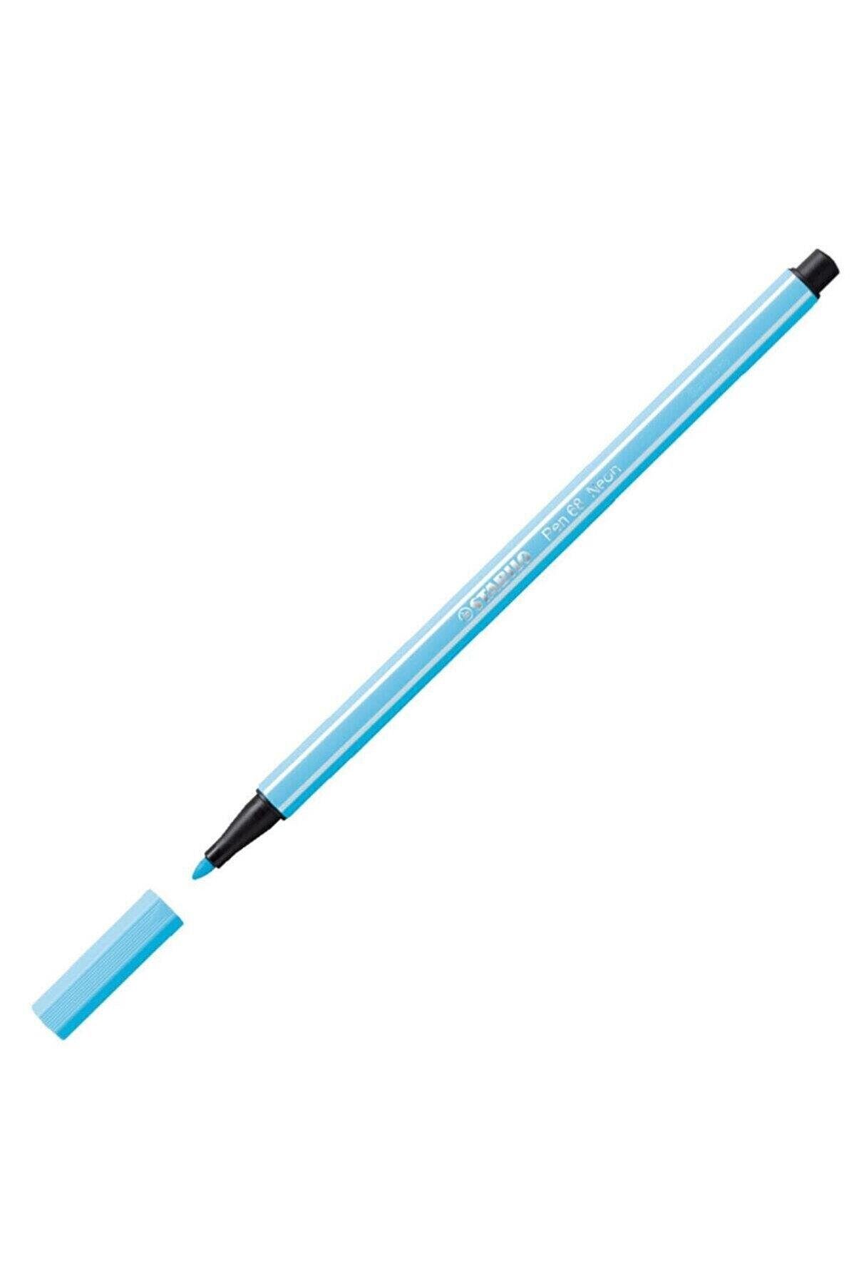 Stabilo 68/31 Keçe Uçlu Boya Kalemi 1.0mm Açık Mavi x 10 Lu Paket