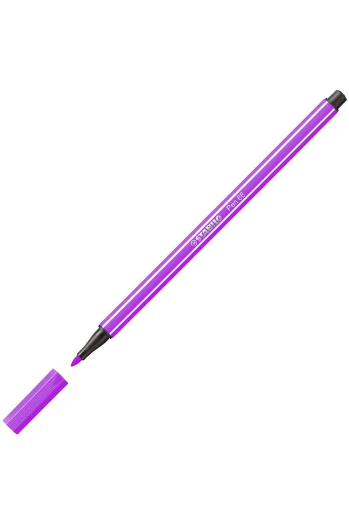 Stabilo Keçe Uçlu Boya Kalemi 1 MM Lila 68/58 (10 Lu Paket)