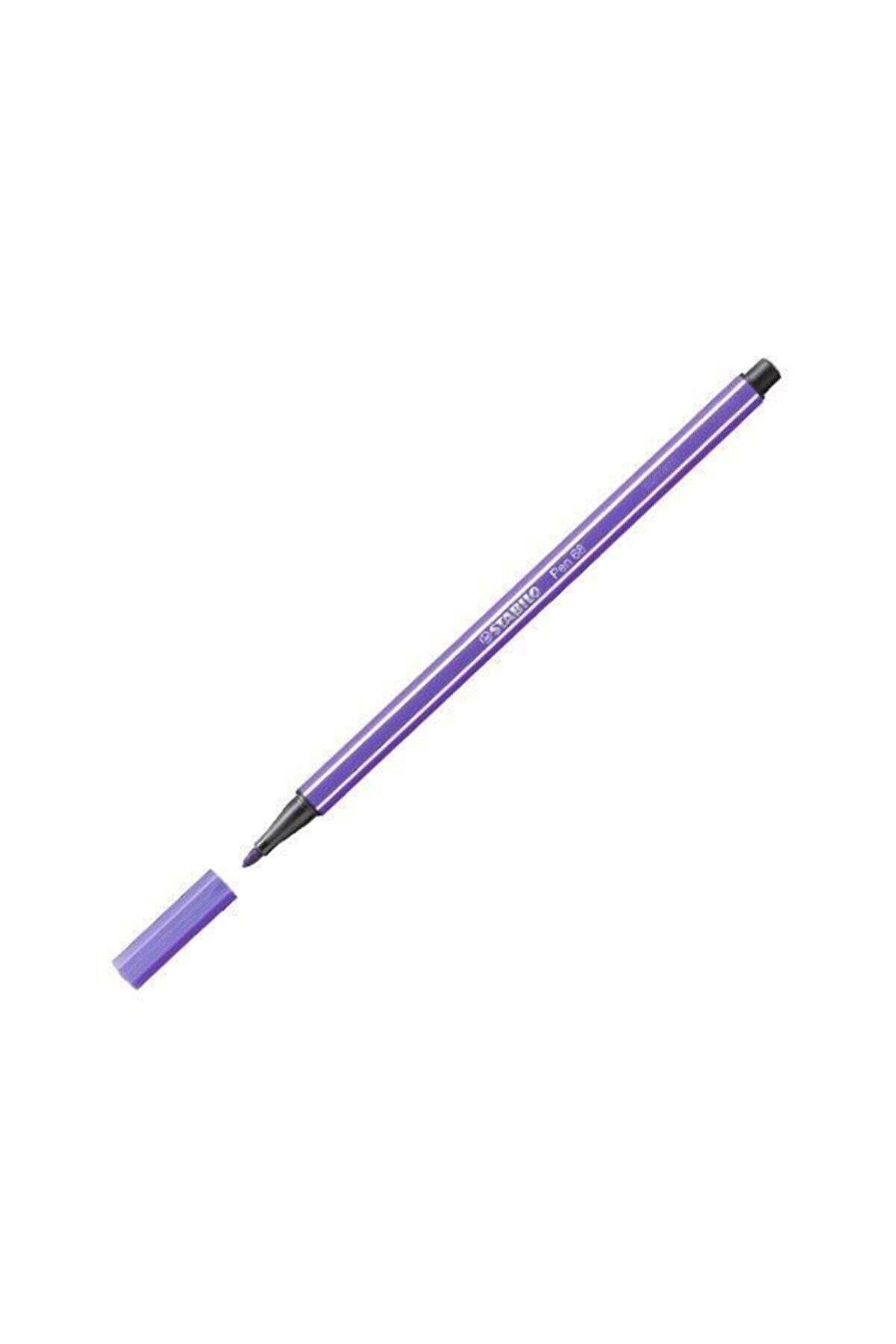 Stabilo Keçe Uçlu Boya Kalemi 1 MM Mor 68/55 (10 Lu Paket)