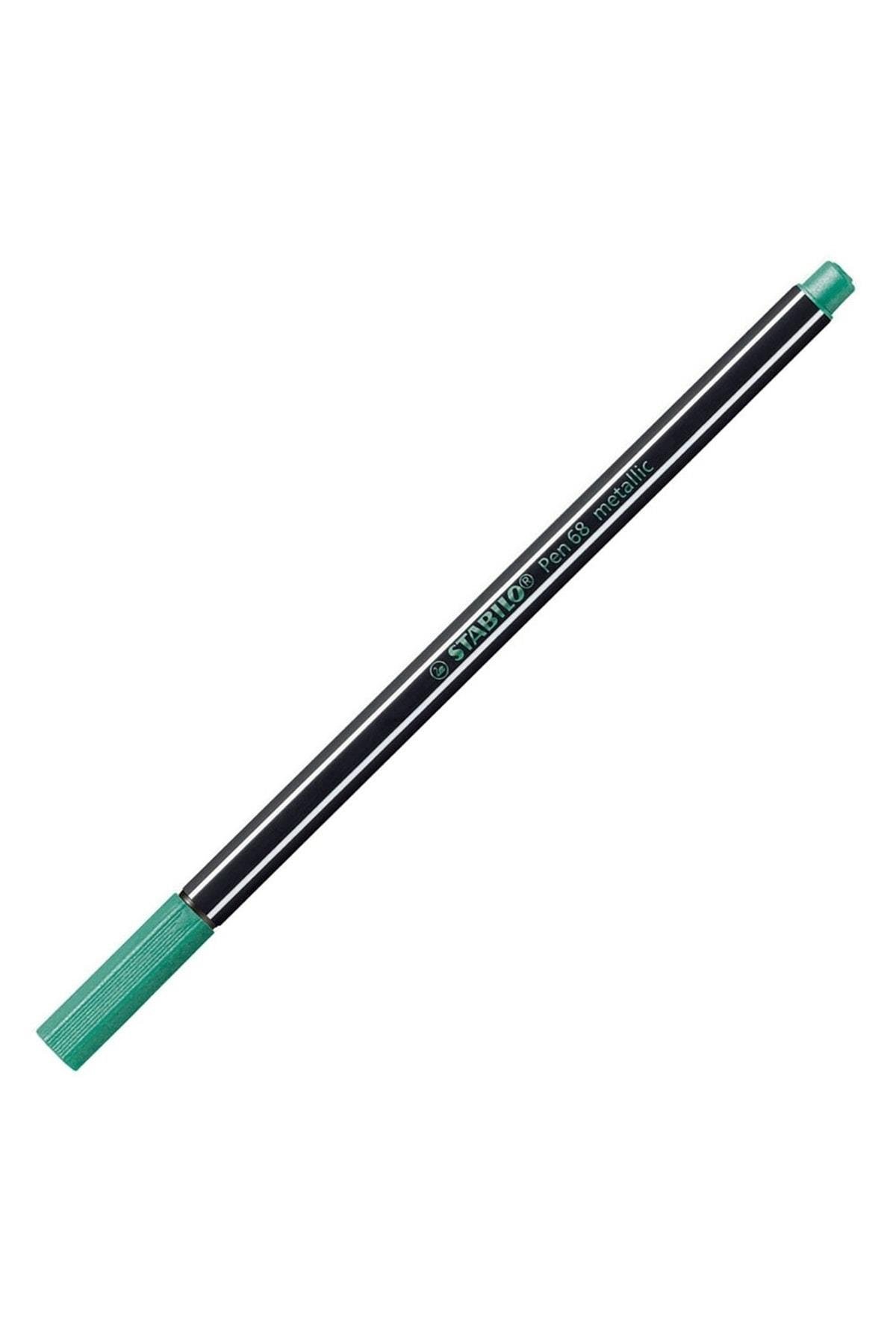 Stabilo Keçe Uçlu Boya Kalemi 1 Mm Metalik Yeşil (10 Lu Paket)