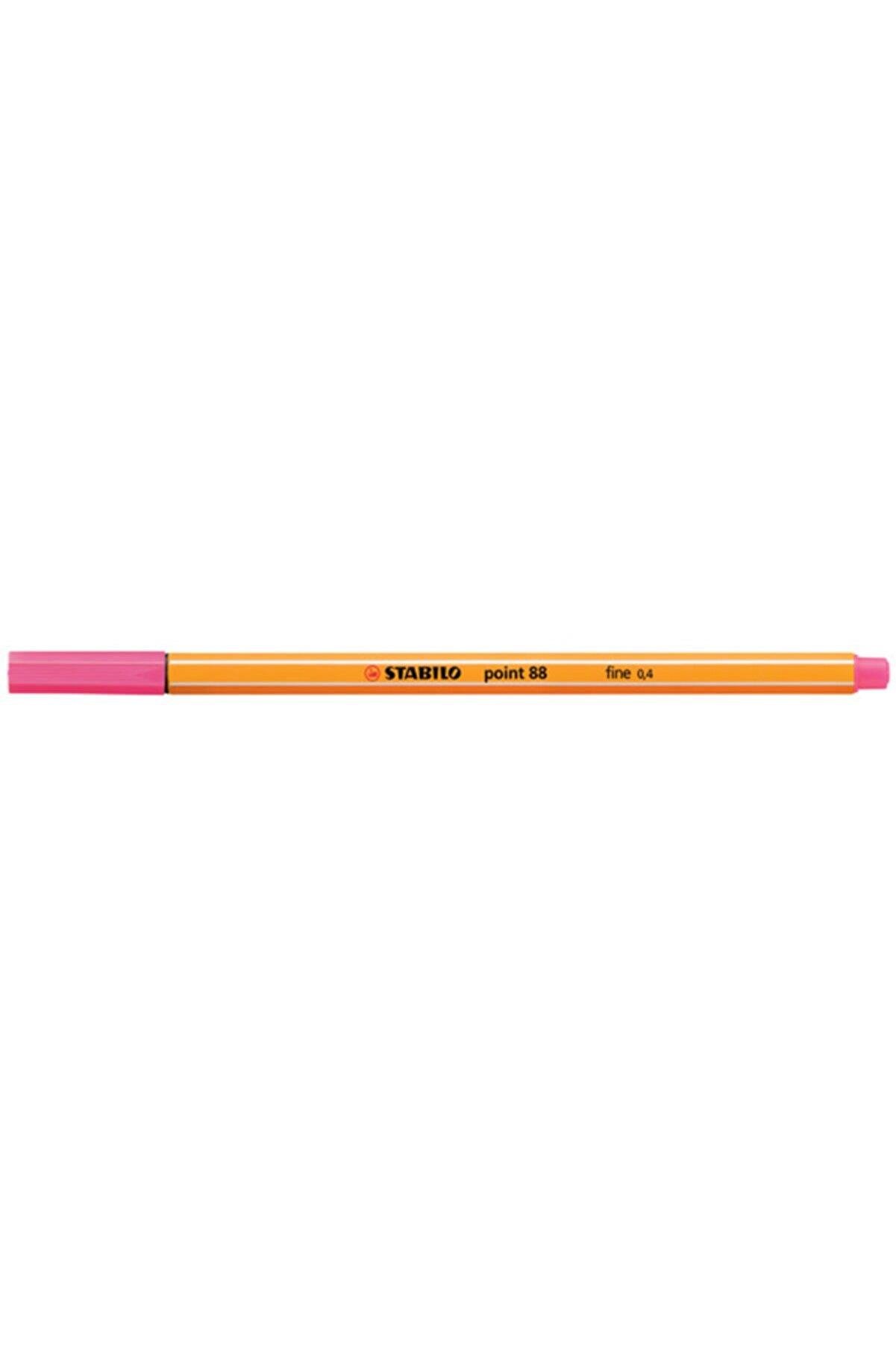 Stabilo Keçe Uçlu İnce Kalem 88 Point 0.4 MM Açık Pembe 88/17 (10 Lu Paket)