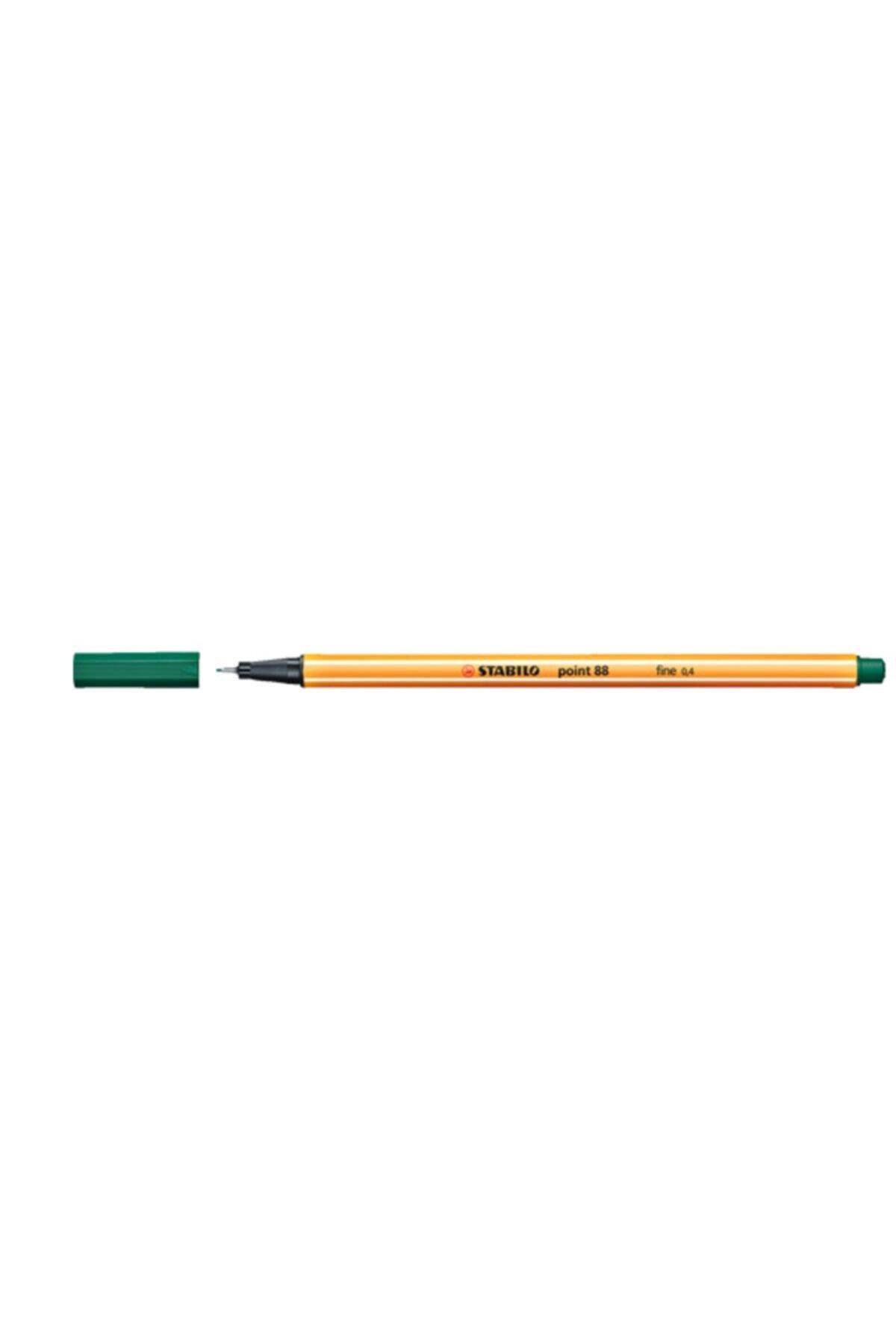 Stabilo Keçe Uçlu İnce Kalem 88 Point 0.4 MM Çam Yeşili 88/53 (10 Lu Paket)