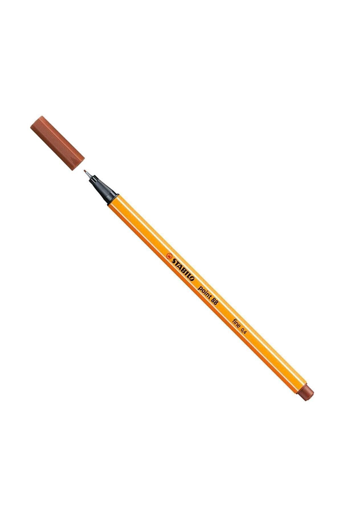 Stabilo Keçe Uçlu İnce Kalem 88 Point 0.4 MM Kan Kırmızısı 88/38 (10 Lu Paket)