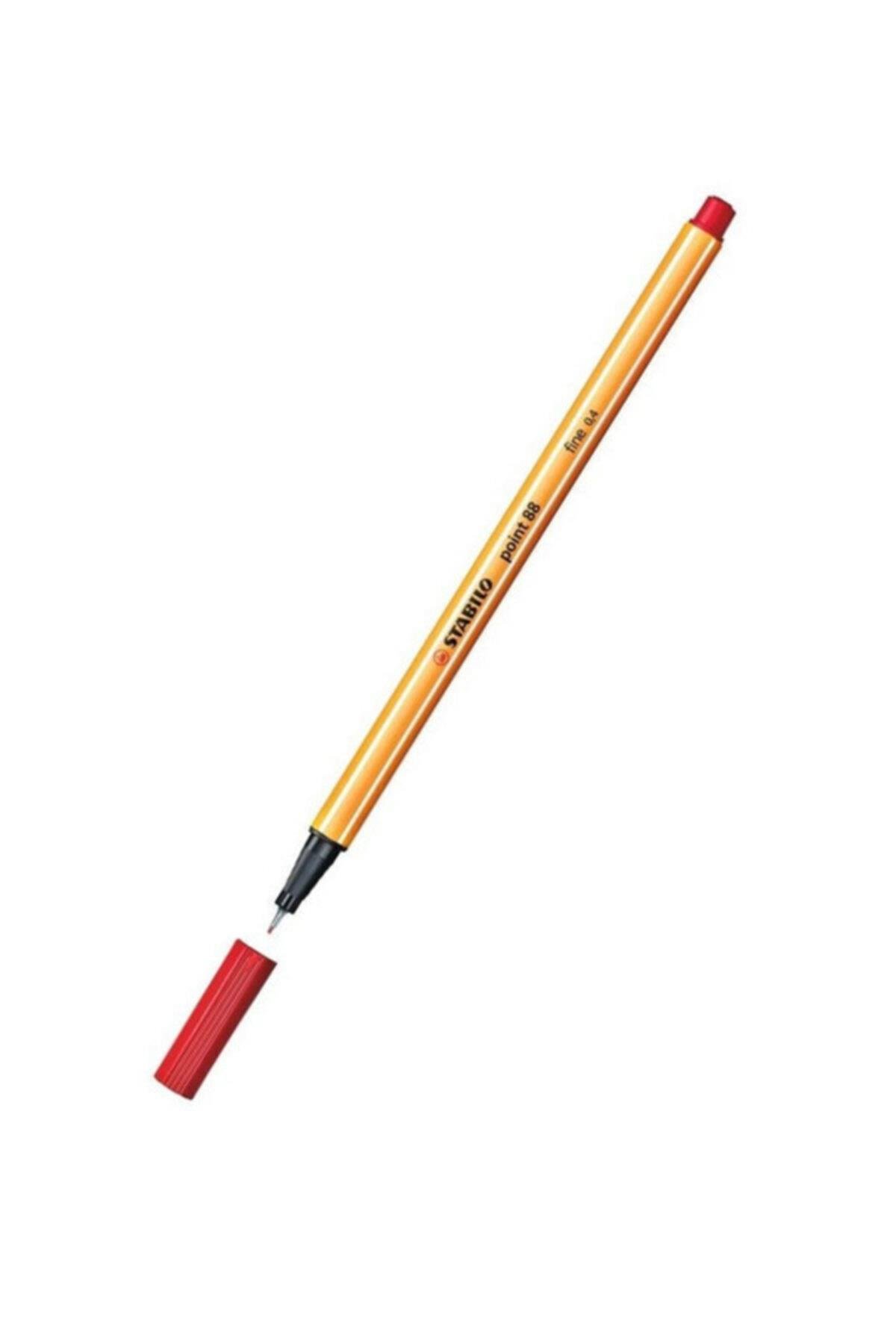Stabilo Keçe Uçlu İnce Kalem 88 Point 0.4 MM Kırmızı 88/40 (10 Lu Kutu)
