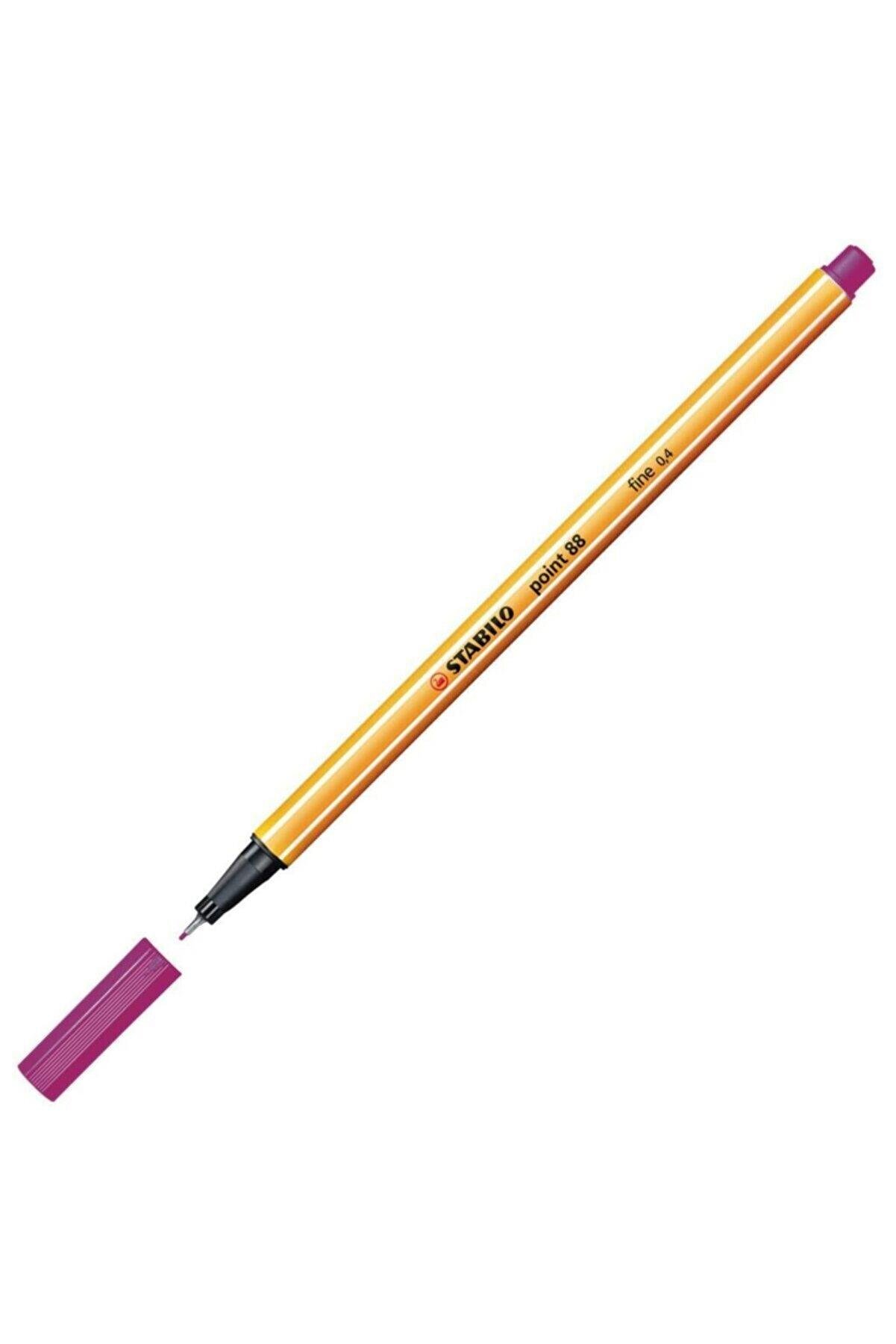 Stabilo Keçe Uçlu İnce Kalem 88 Point 0.4 MM Lila 88/58 (10 Lu Paket)