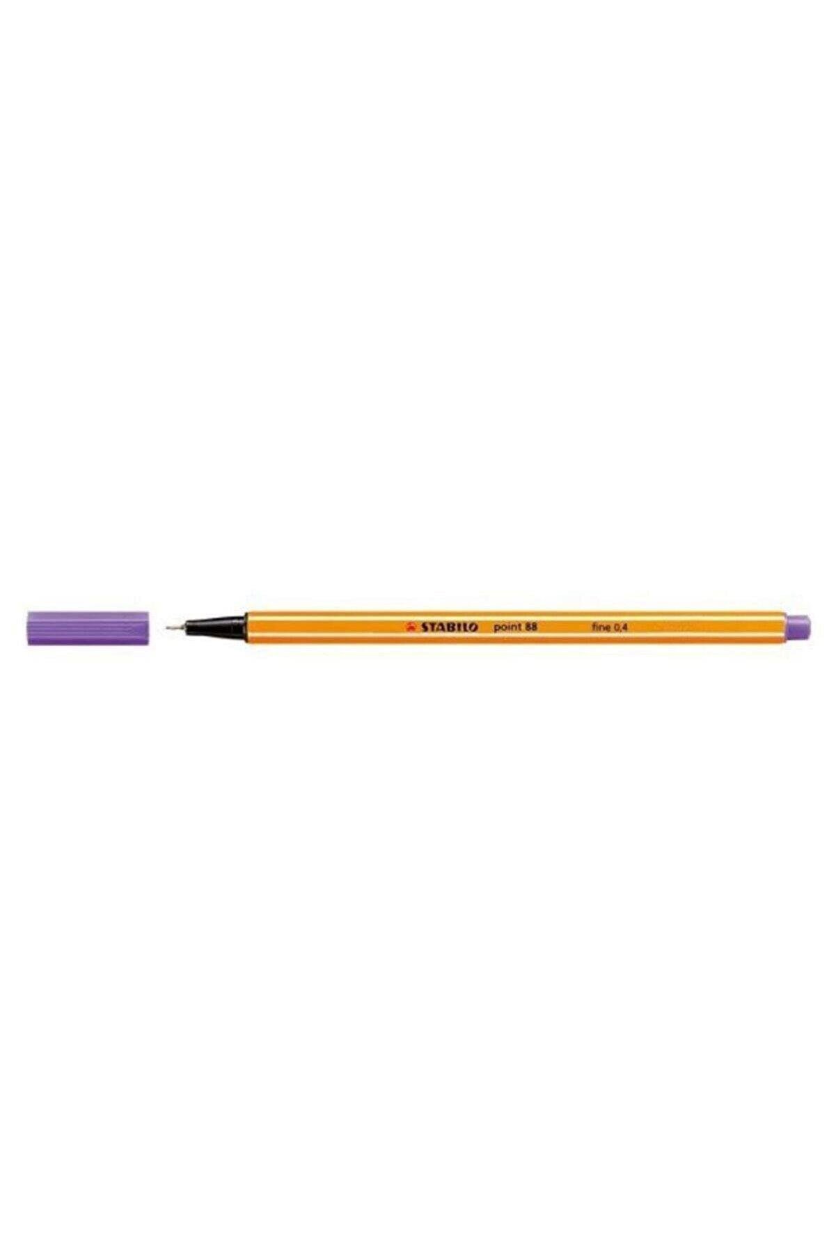 Stabilo Keçe Uçlu İnce Kalem 88 Point 0.4 MM Mor 88/55 (10 Lu Paket)