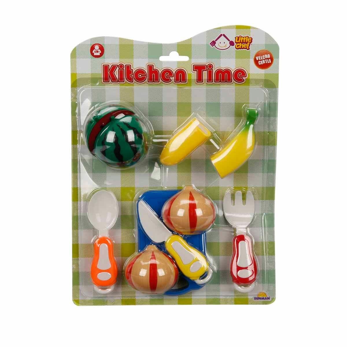 Sunman Little Chef Kesme Tahtalı Sebze ve Meyve Seti 10 Parça (Karışık Model 1 Adet)