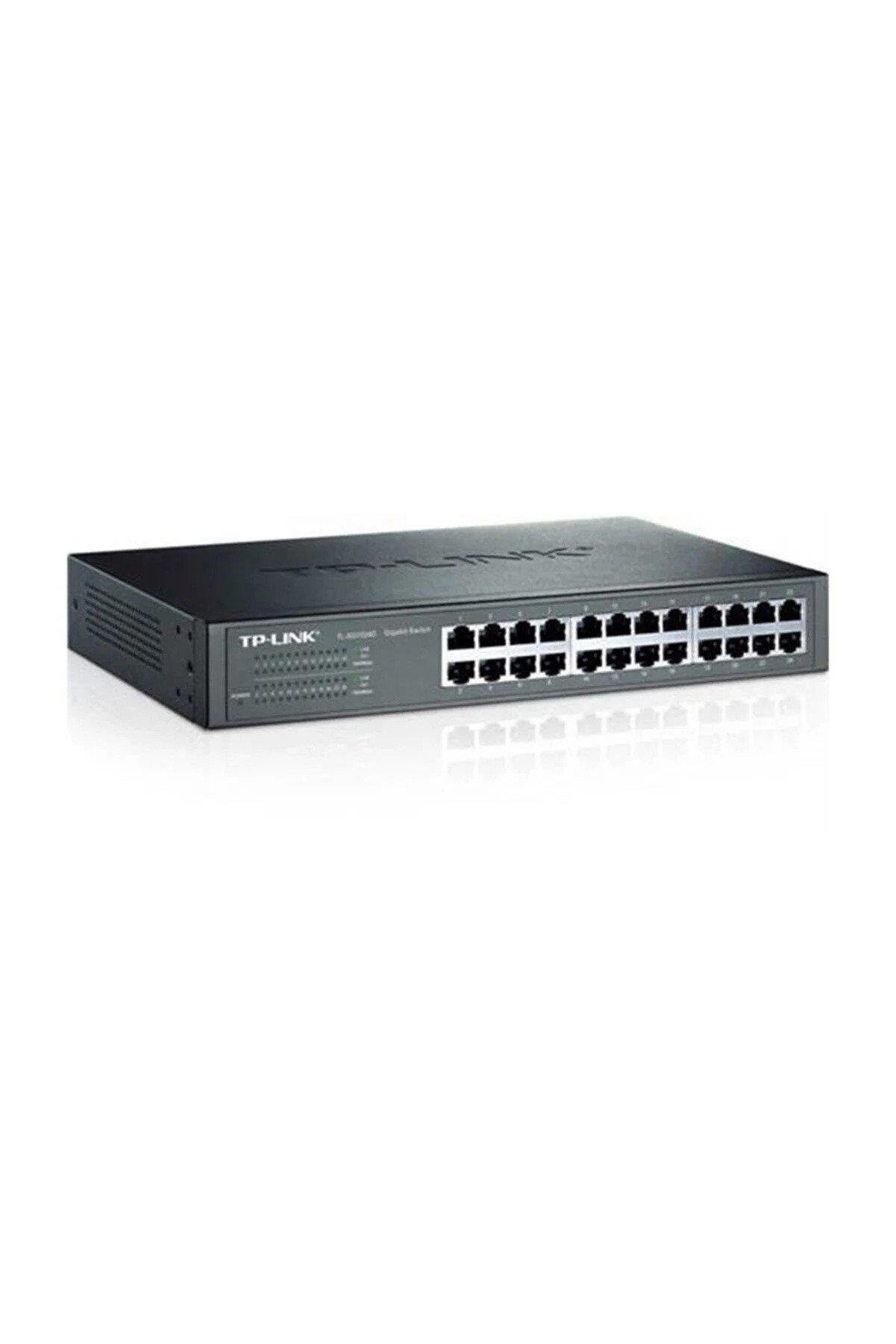 Tp-Link 24 Port 10-100-1000 Mbps Switch Çelik Kasa Rack Mount Tak ve Kullan % 40 Enerji Tasarruflu Gigabit Switch