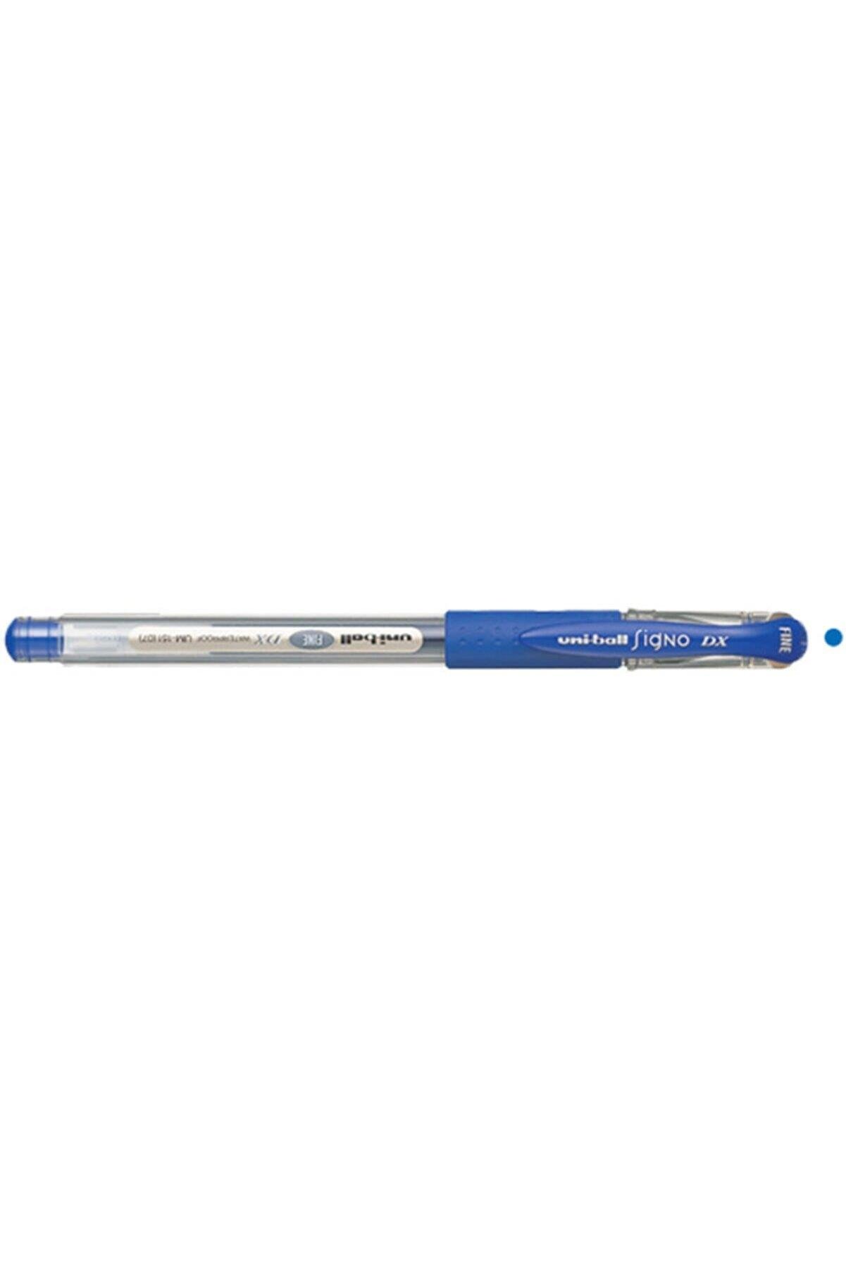 Uni-Ball Roller Kalem Signo DX Fine Jel Bilye Uç 0.7 MM Mavi (12 Li Paket)