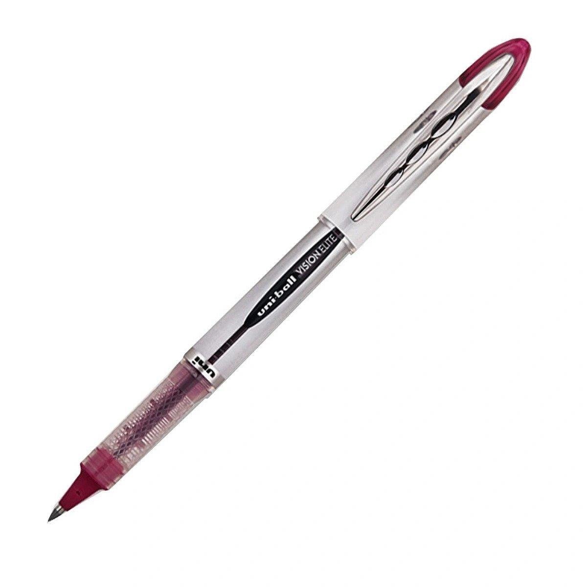 Uni-Ball Roller Kalem Vision Elite Bilye Uç 0.8 MM Bordo (12 Li Paket)