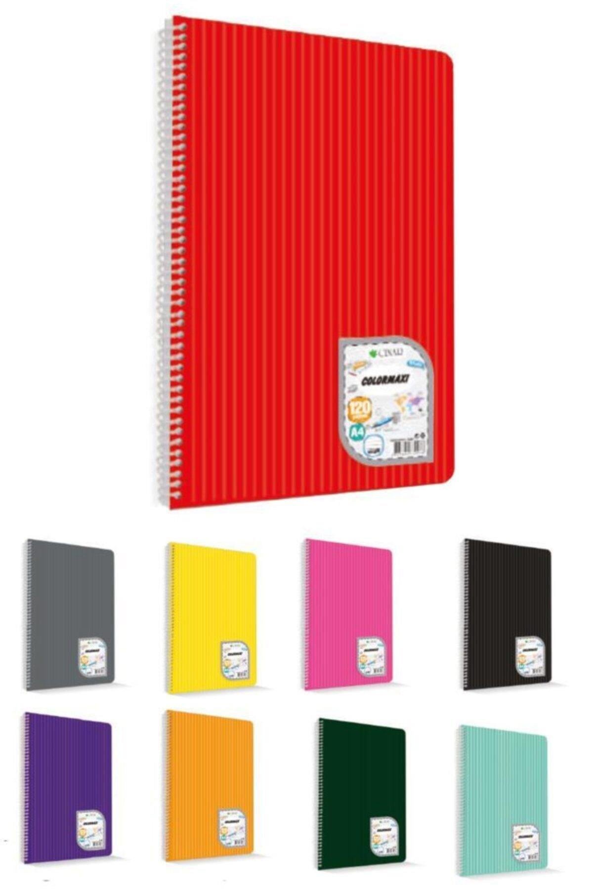 Uni Note A4 Colormaxi Spiralli Defter Plastik Kapak Kareli 120 Yaprak (6 Lı Paket)