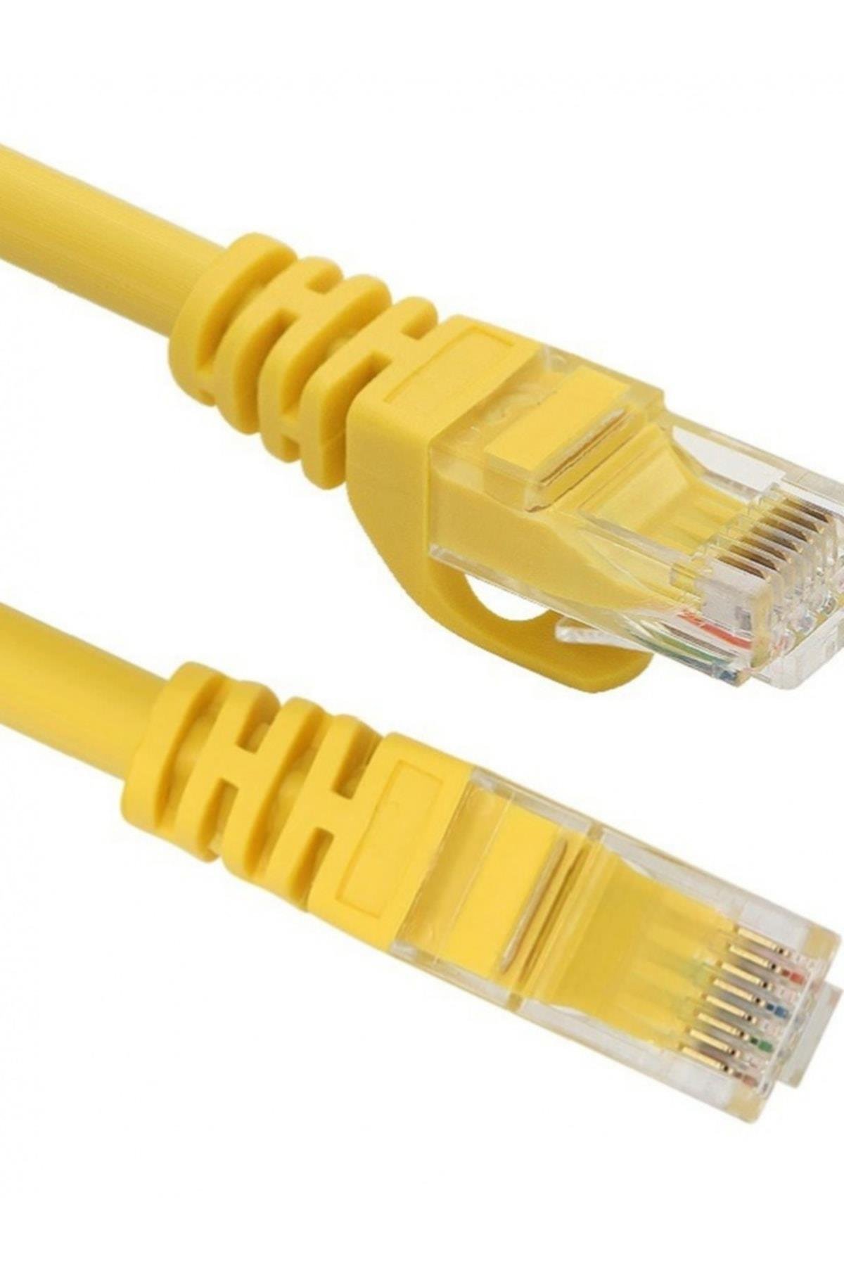 Vcom Cat6 1.5 Metre Sarı Utp Patch Kablo Ethernet Kablosu