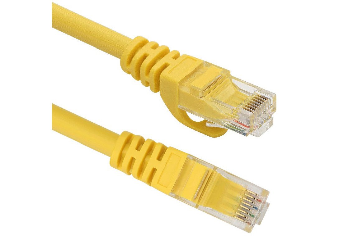 Vcom Cat6 5 Metre Sarı Utp Patch Kablo Ethernet Kablosu