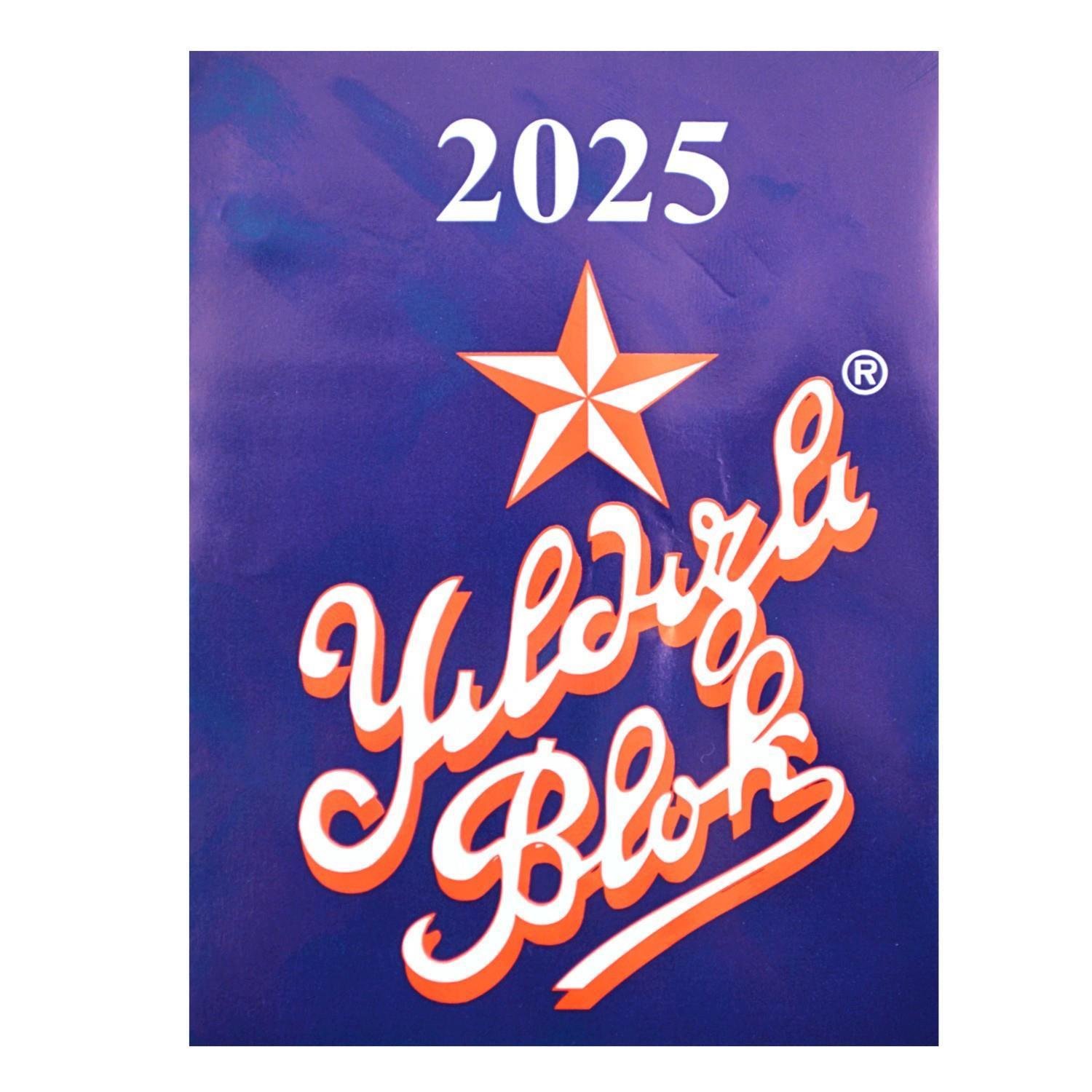 Yıldızlı Blok Masa Takvimi 2025 Yılı Blok Masa Takvimi